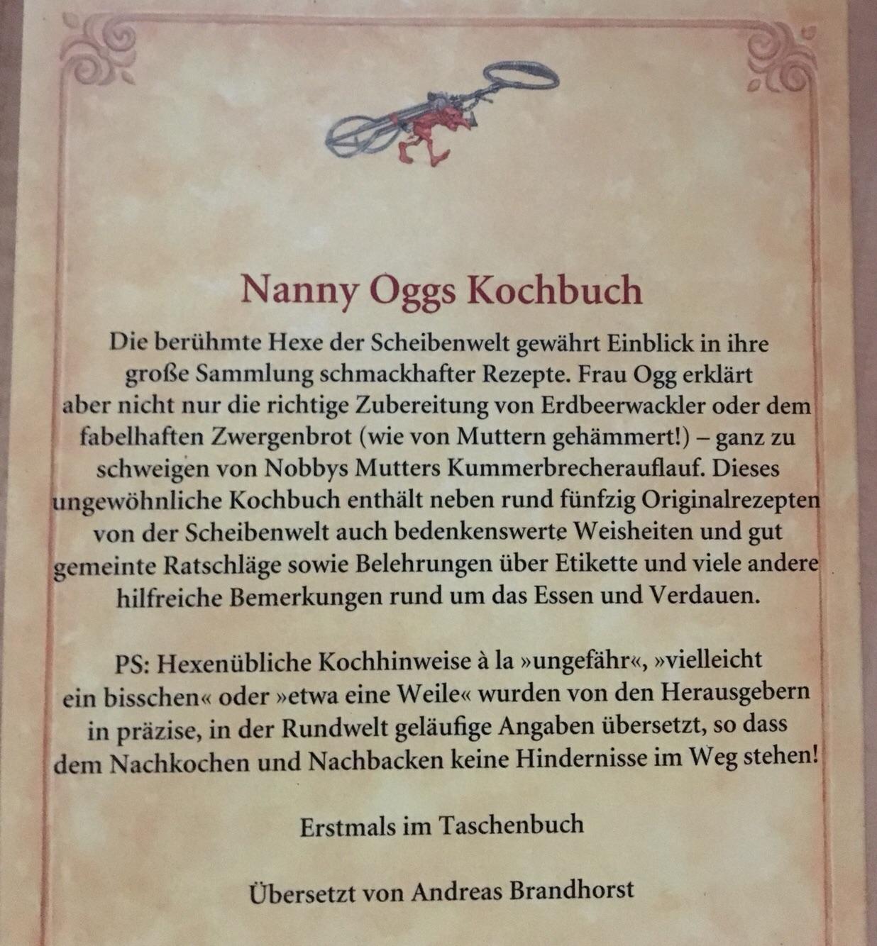 Nanny Oggs Kochbuch In 90537 Feucht For 5 50 For Sale Shpock