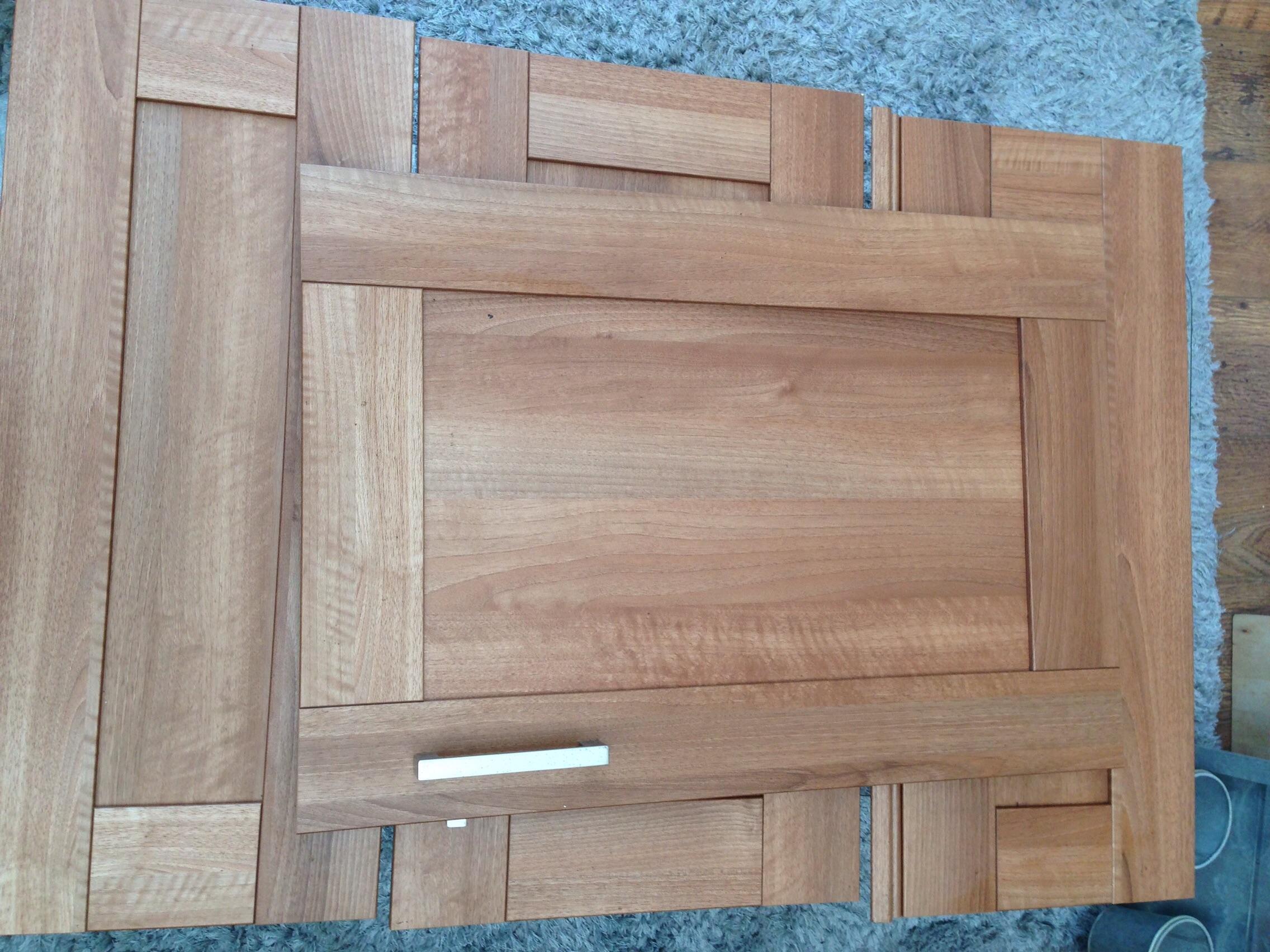 B Q Walnut Effect Kitchen Cabinet Doors X4 In B45 Rubery For 20 00 For Sale Shpock