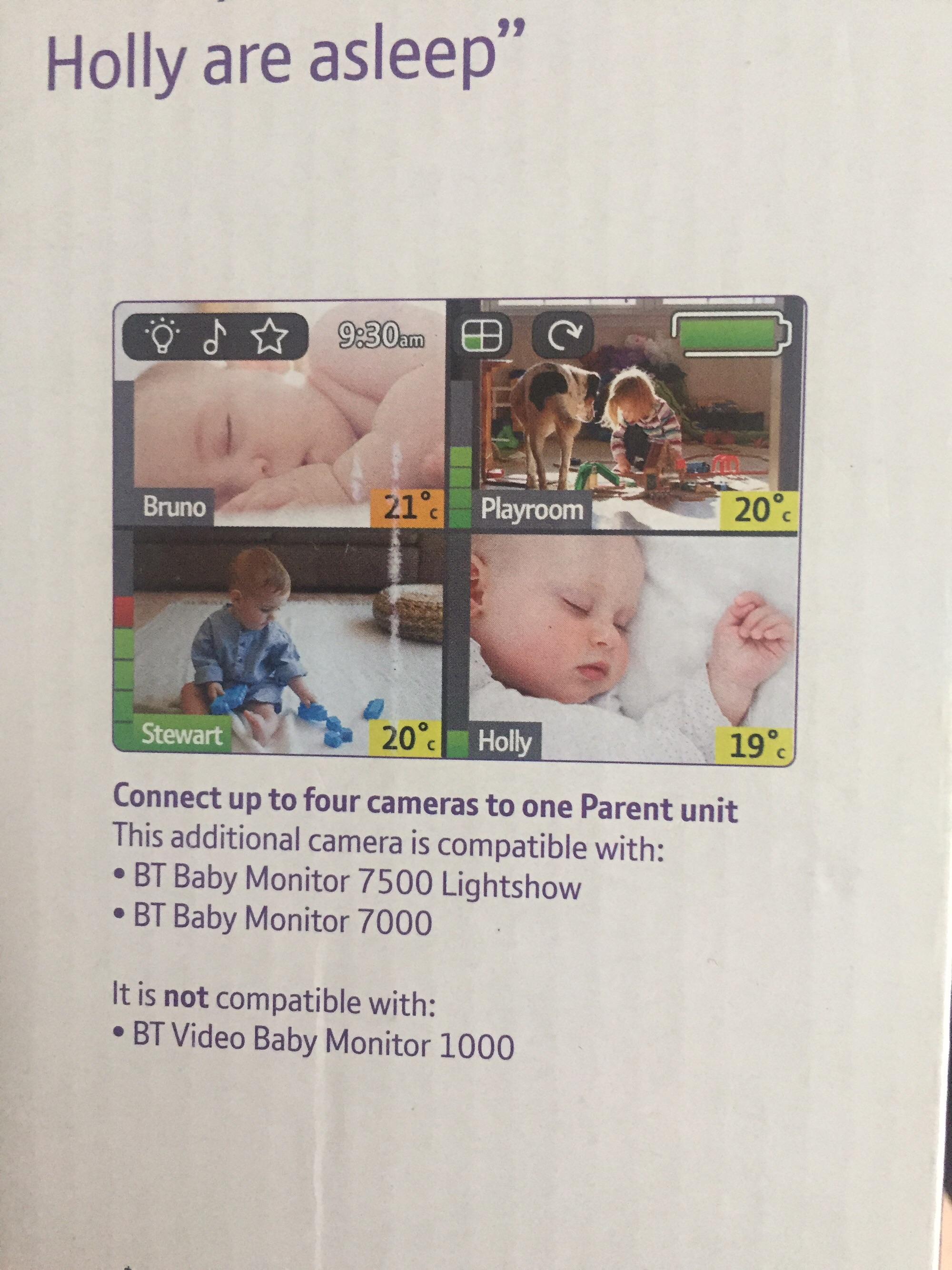 bt baby monitor 7000 additional camera