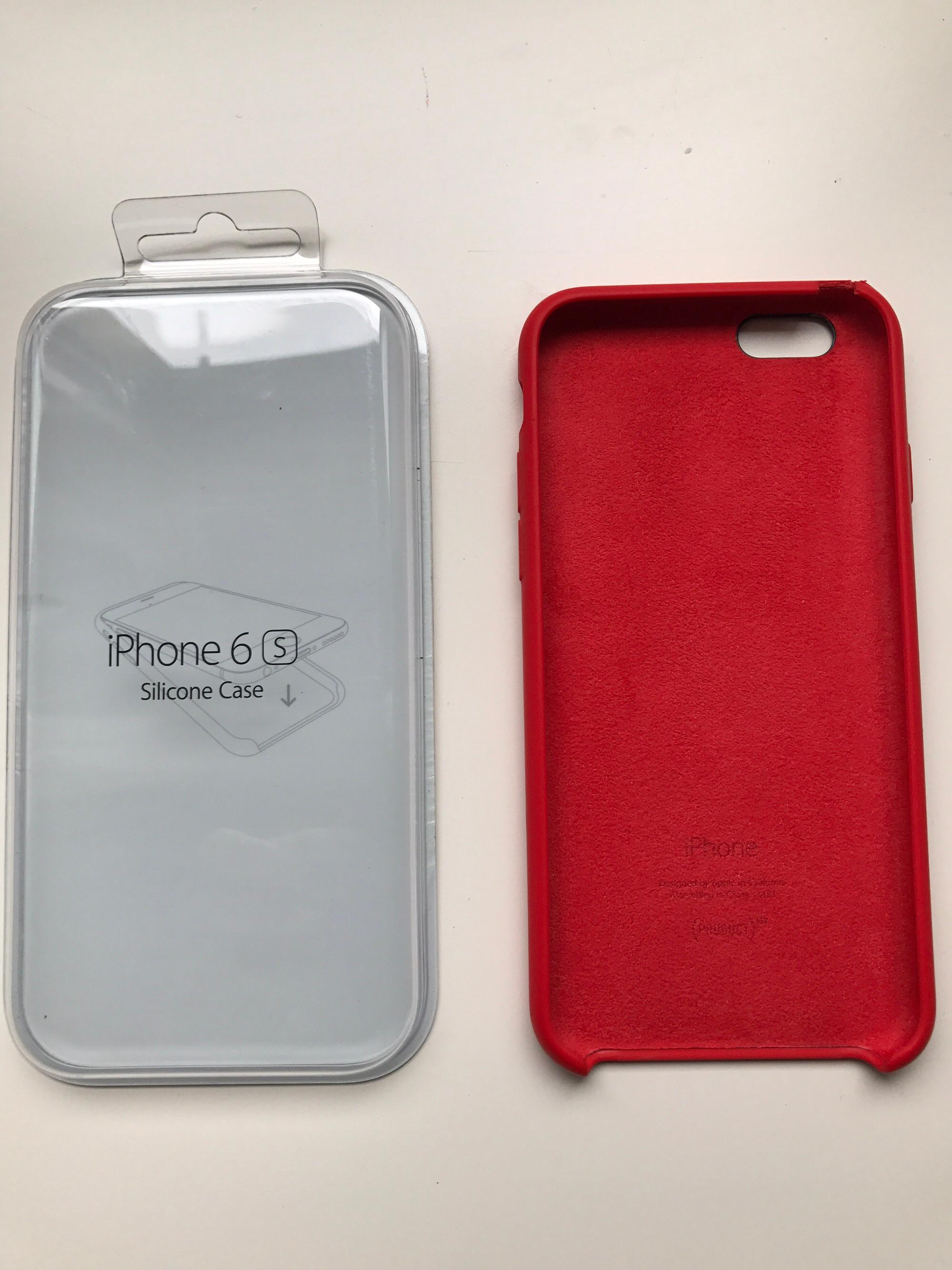 cover iphone 6s silicone rosso