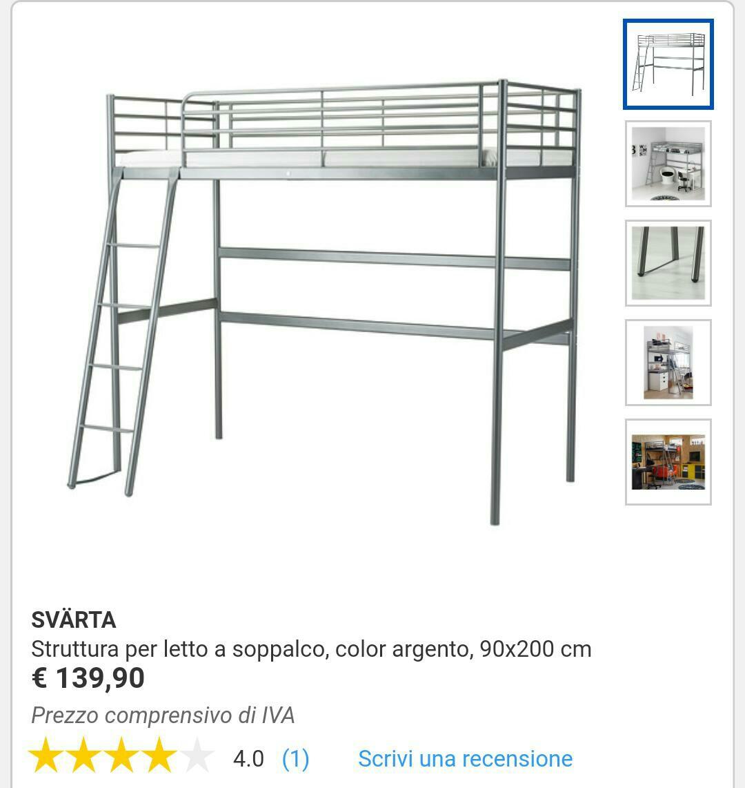 Letto Soppalco Ikea In 20128 Milano For 50 00 For Sale Shpock