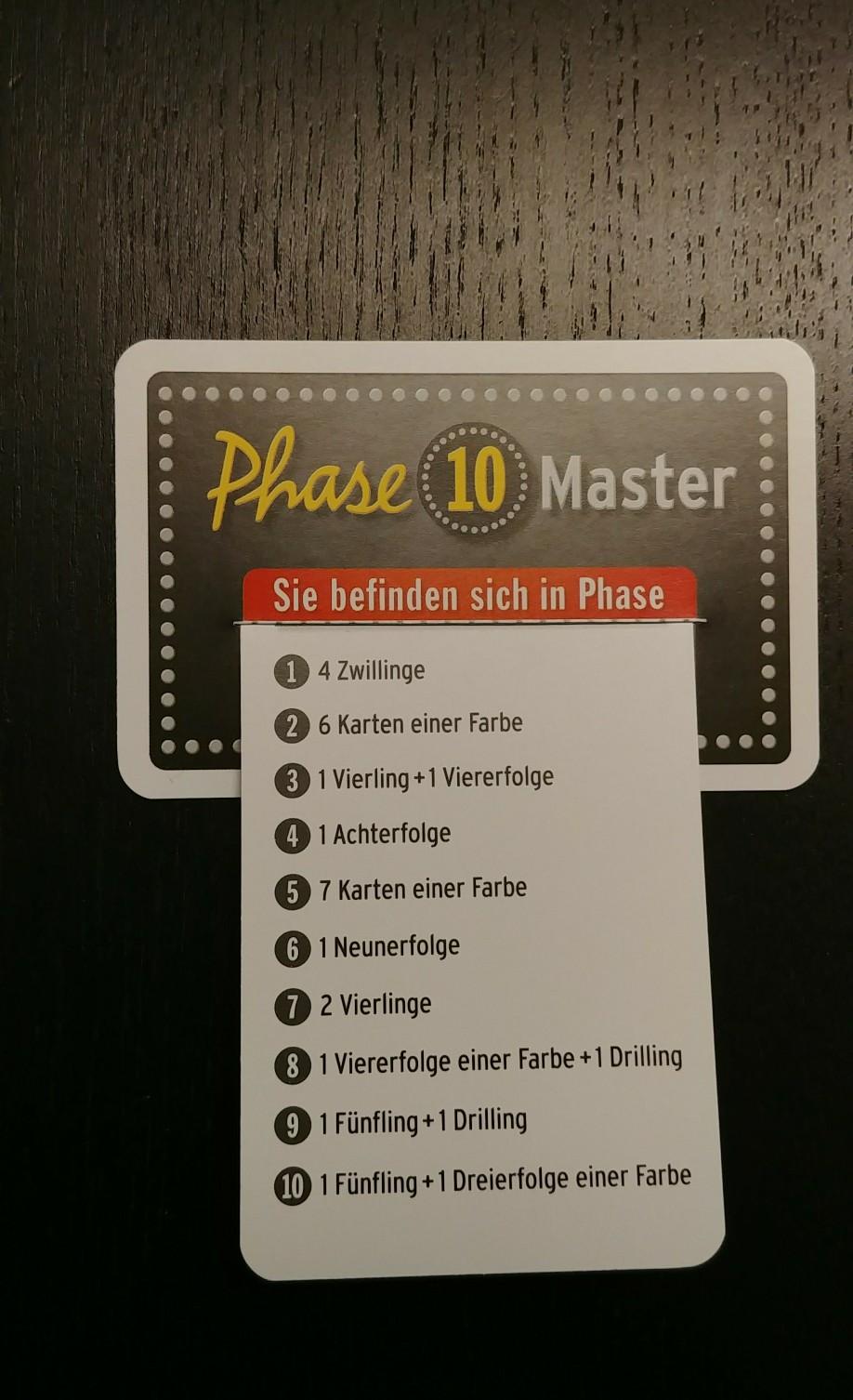 Phase 10 Master Regeln