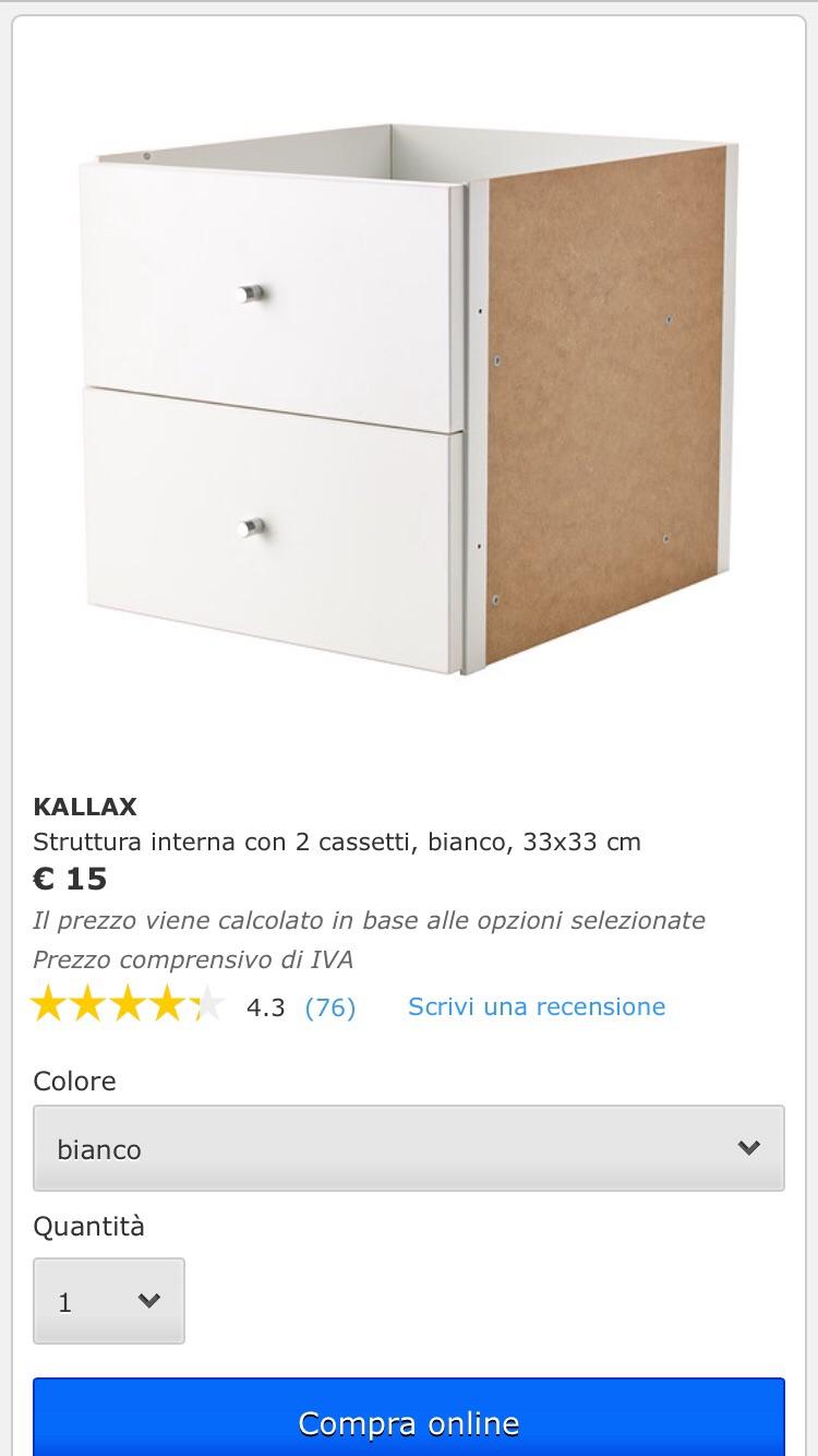 Cassetti e ante per libreria Ikea Kallax in Verolengo for ...