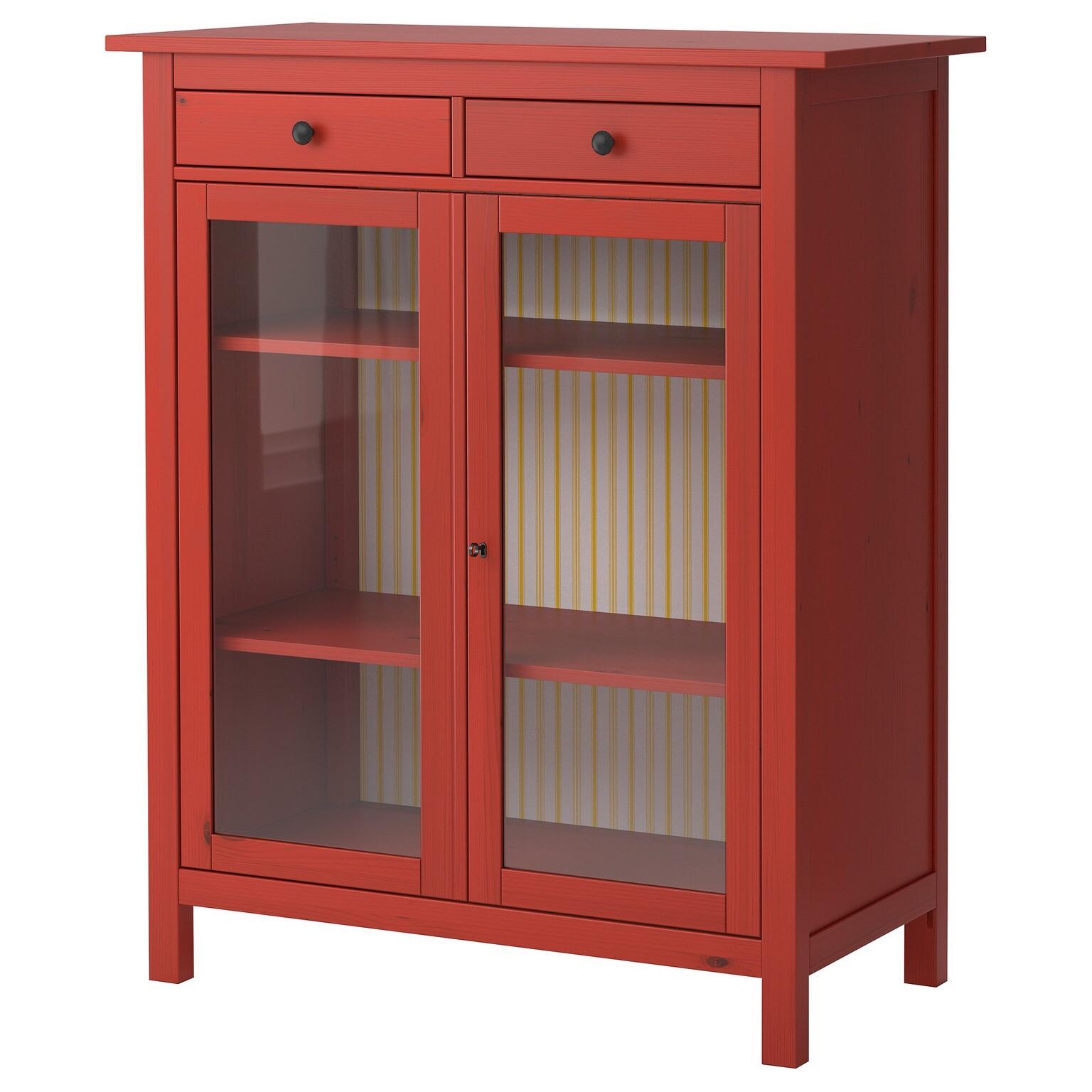 Ikea Hemnes Red Glass Linen Cupboard Cabinet In N7 Islington For