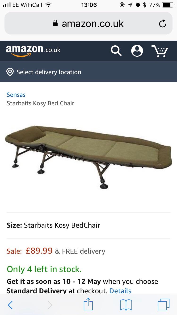Starbaits Session Bed Chair For Fishing In B61 Bromsgrove For 30 00 For Sale Shpock