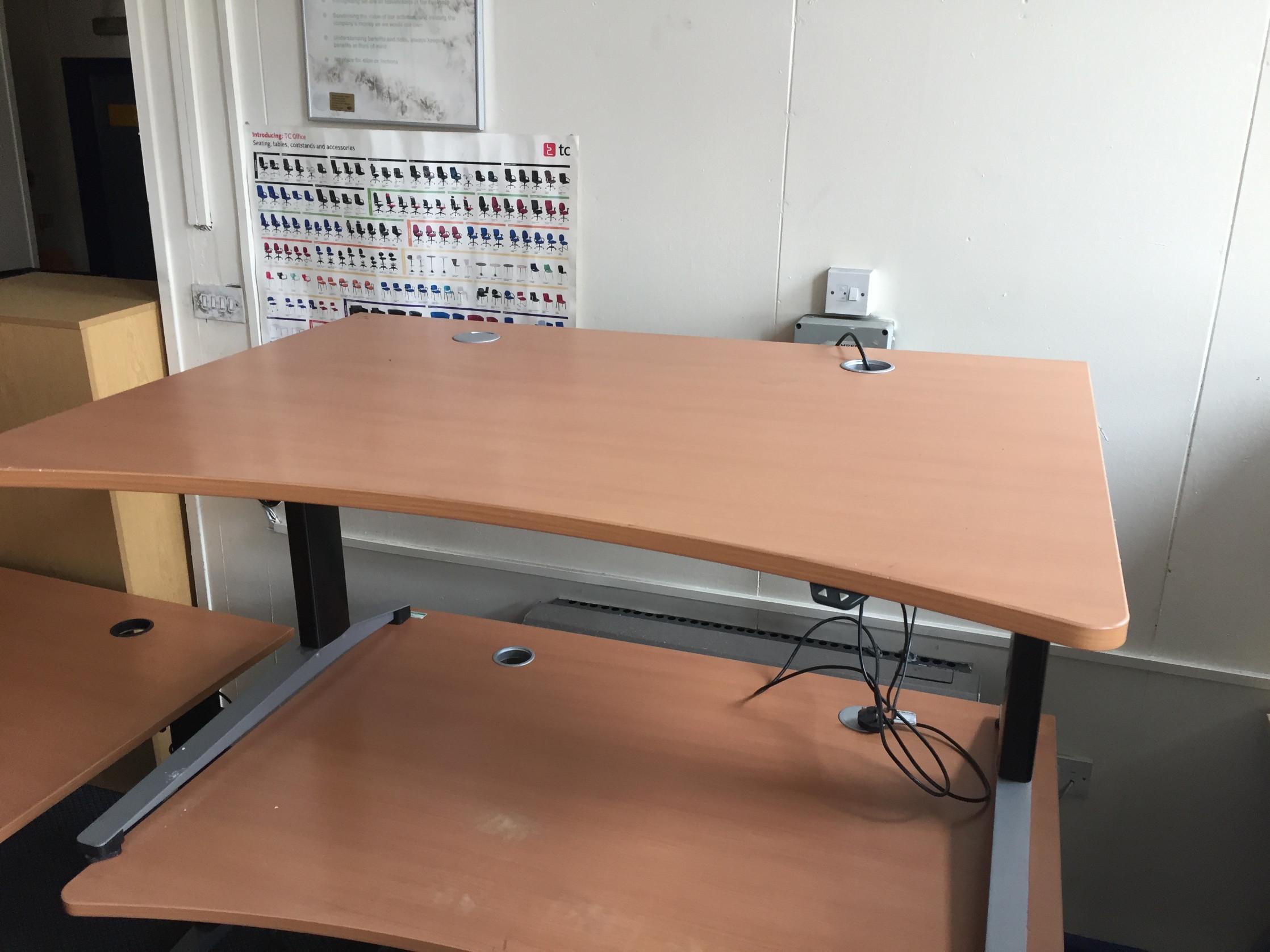 Ergonomic Electric Height Adjustable Desk In Bd1 Bradford Fur 120
