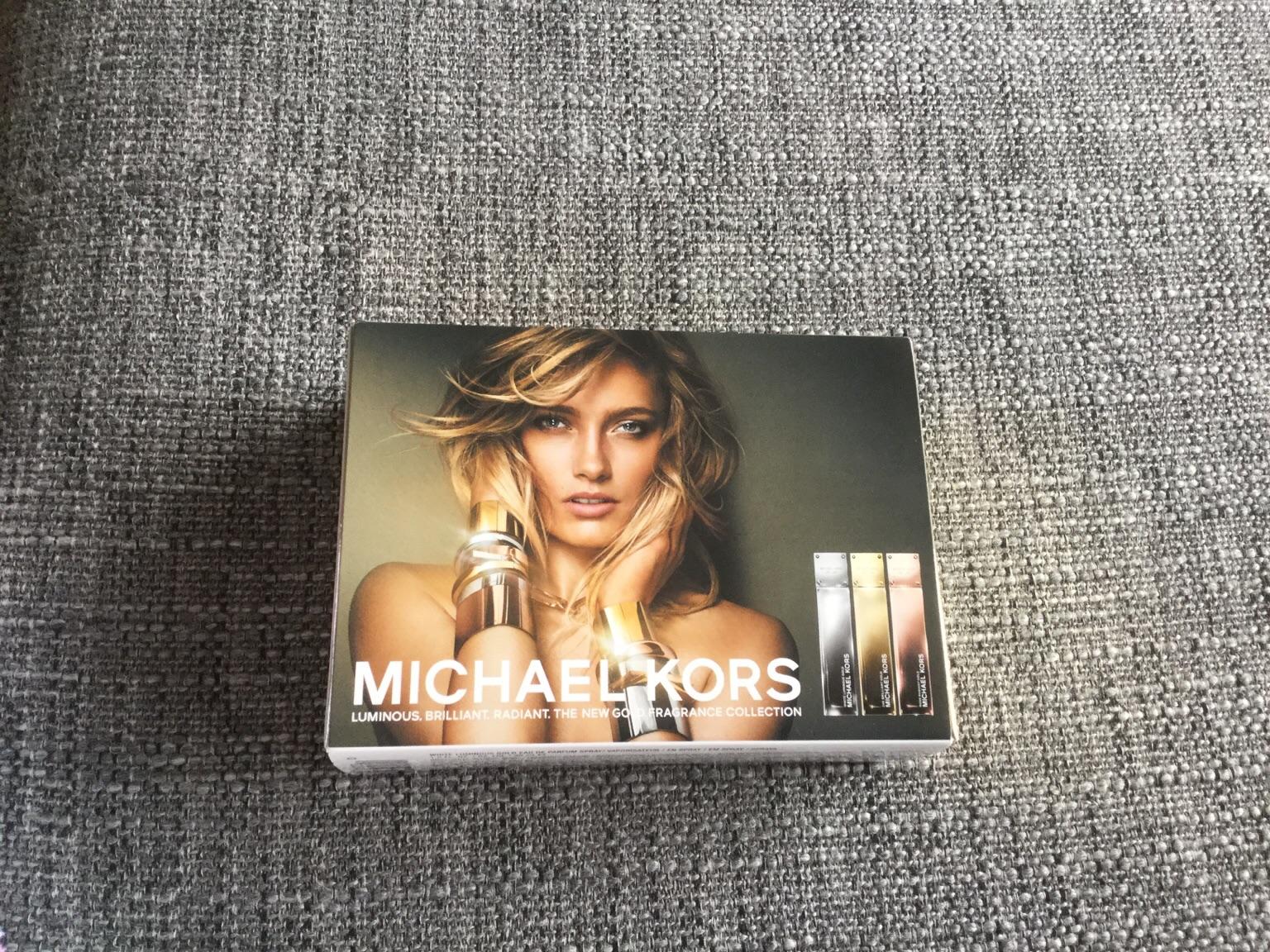 Michael Kors gold perfume gift set 3x 