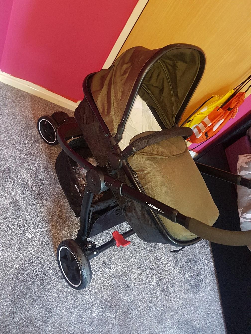 mothercare journey khaki 4 wheel