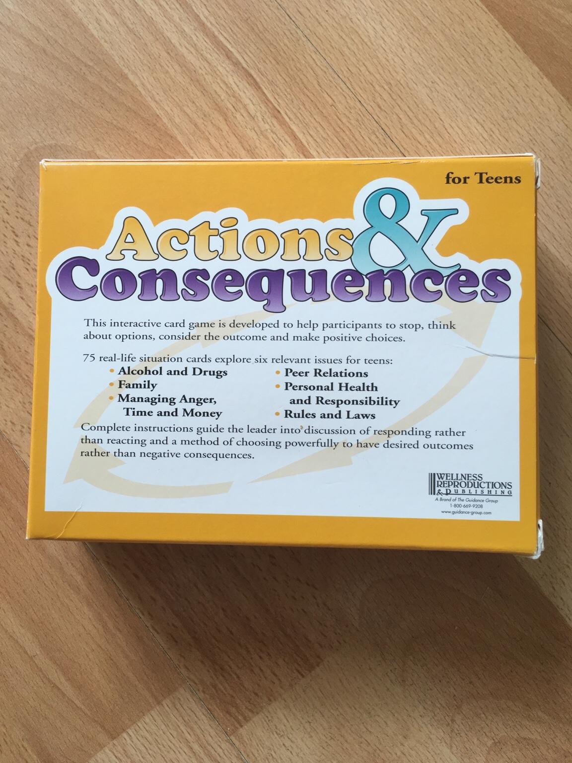 Actions And Consequences Cards In WS11 Chase For 20 00 For Sale Shpock