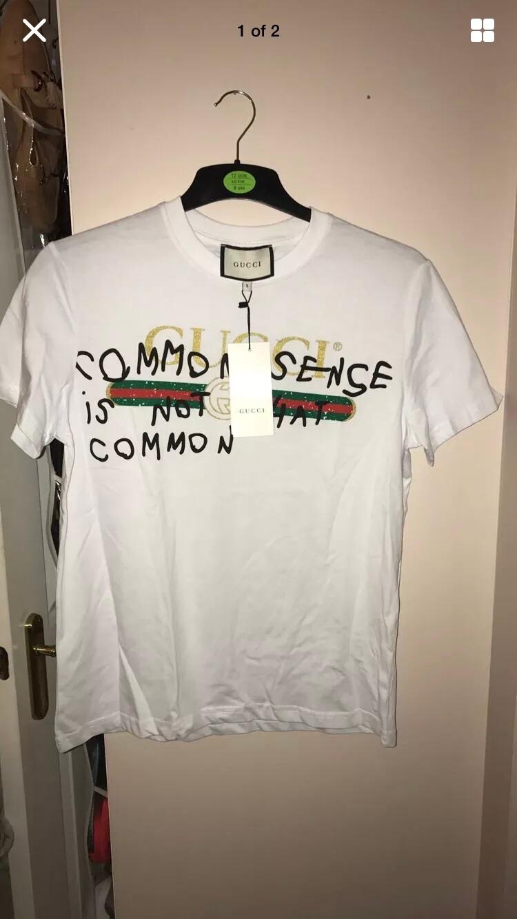 gucci common sense tshirt