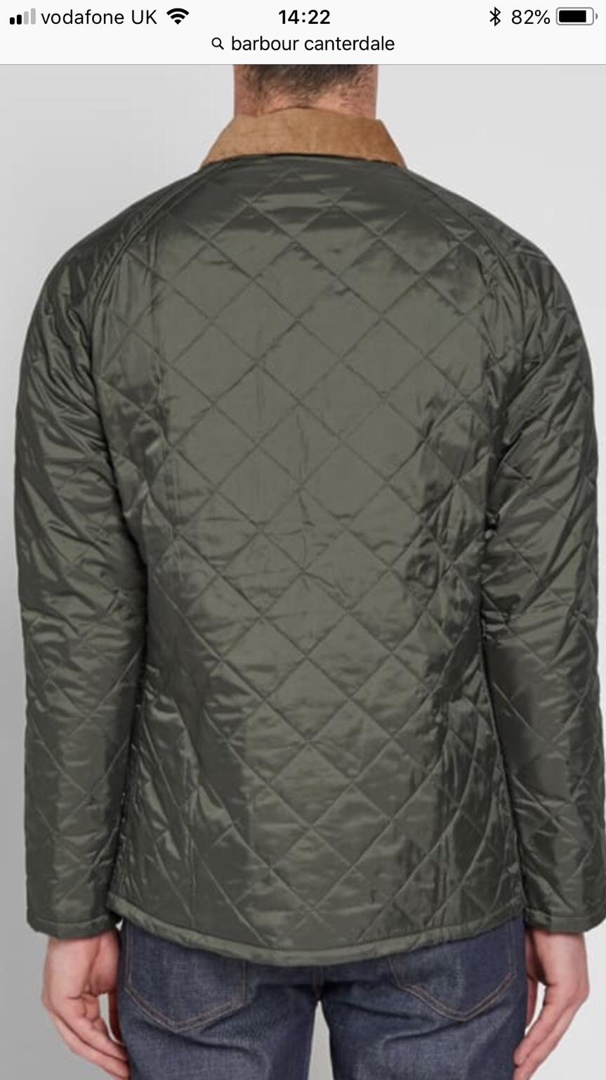 men's barbour canterdale quilted jacket