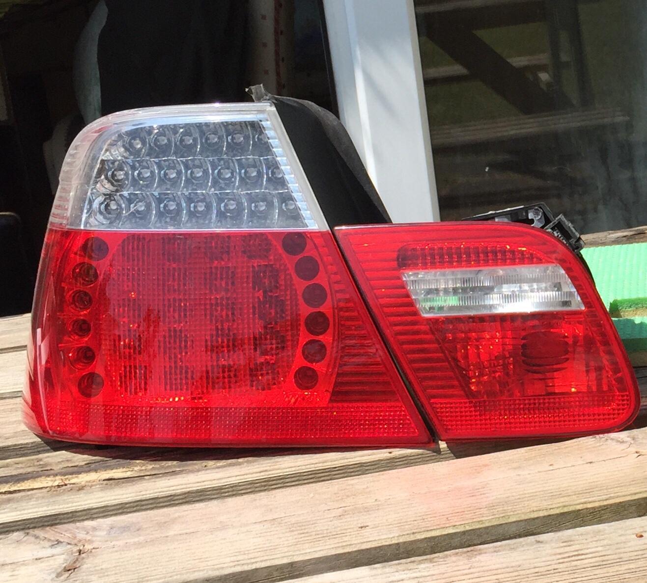 BMW E46 Coupe LED rear tail lights in Reigate and Banstead