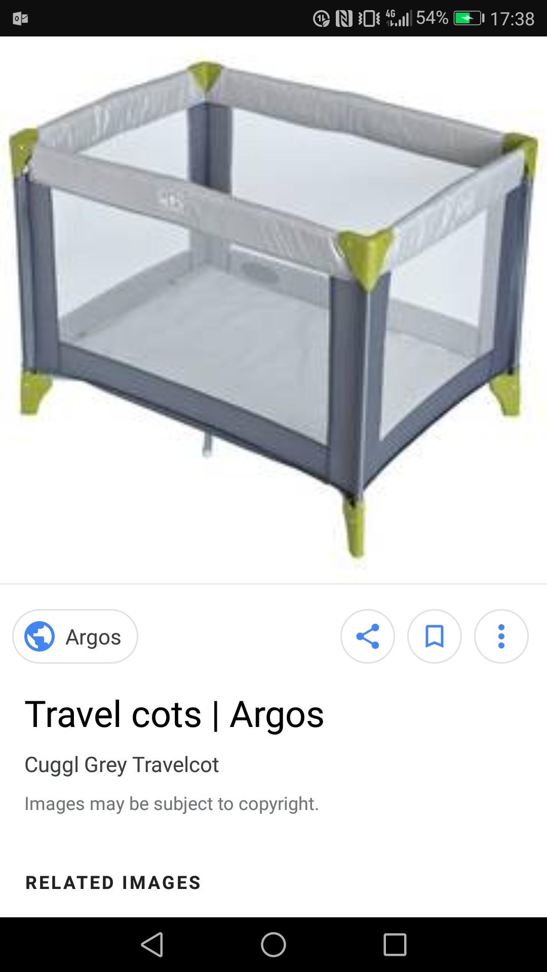 argos travel cot mattress