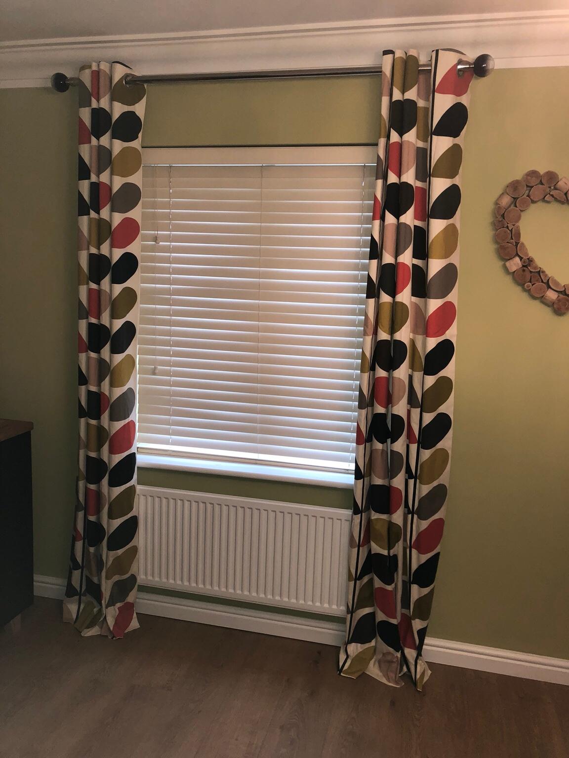 NEW Two pairs Orla Kiely Multi Stem Curtains in East ...