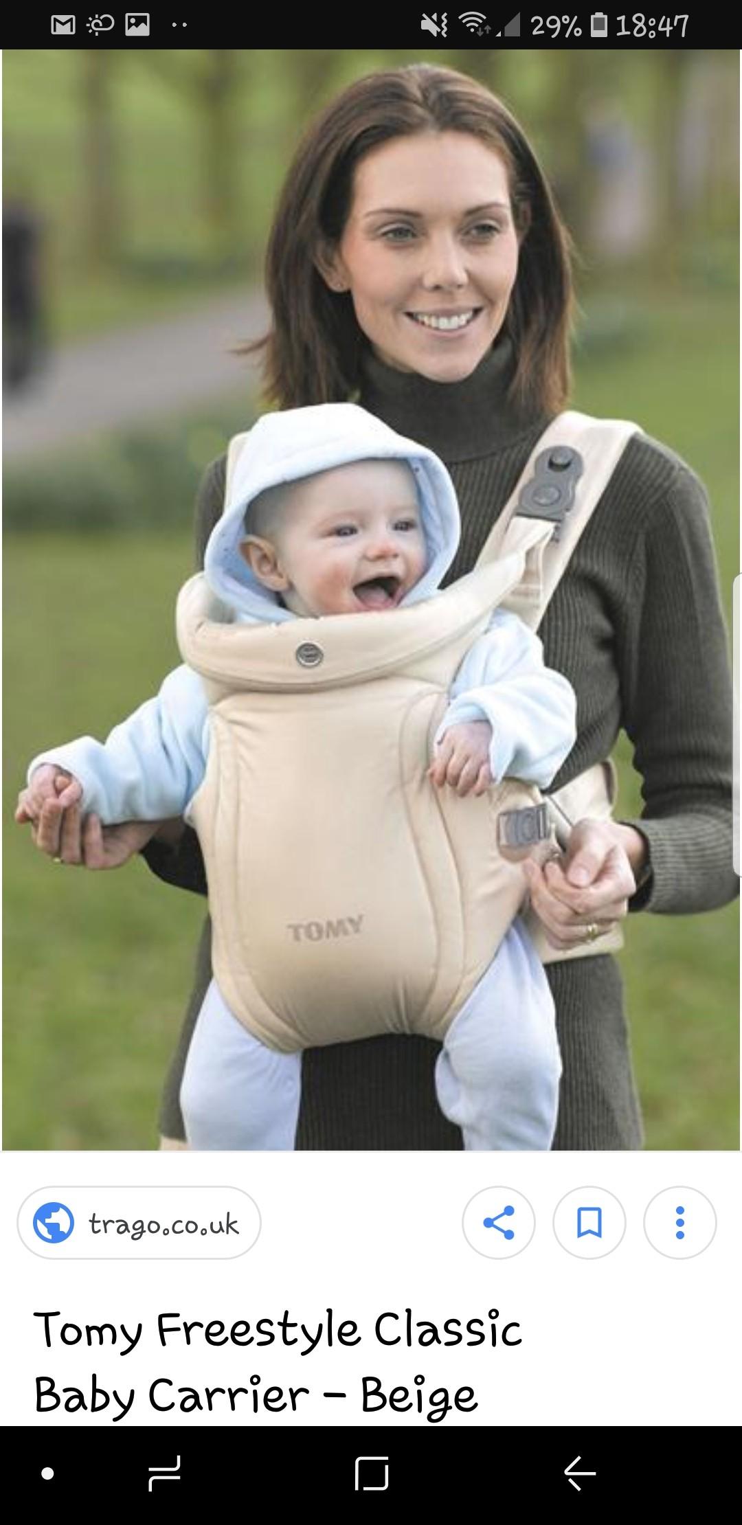 tomy freestyle classic baby carrier