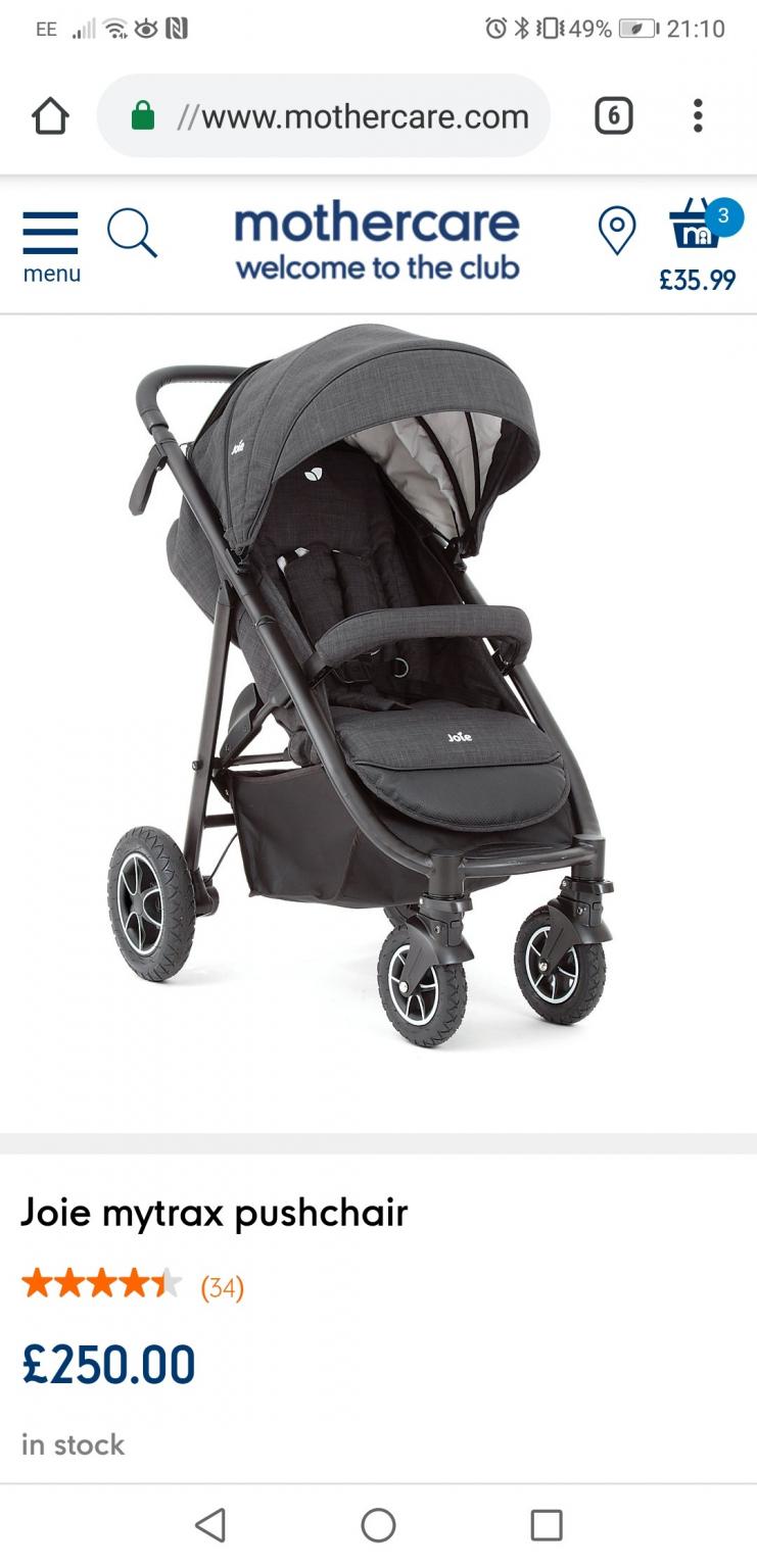 mothercare joie mytrax