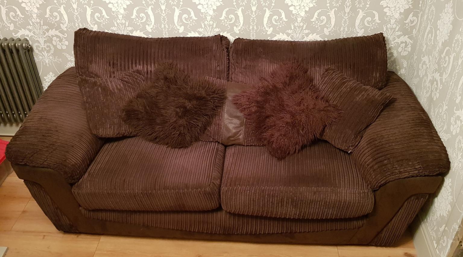 3 2 Seater Fabric Sofa Need Gone Asap In De56 Valley Fur 120
