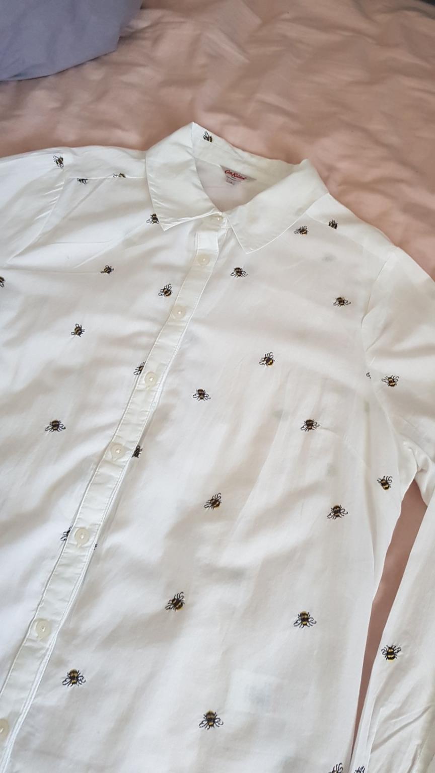 cath kidston bumble bee embroided shirt 