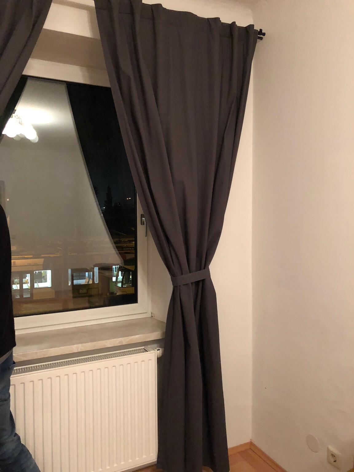 145x300cm Vorhang Vorhänge Gardinen Raffhalter in weiß IKEA RITVA 2 Gardinen