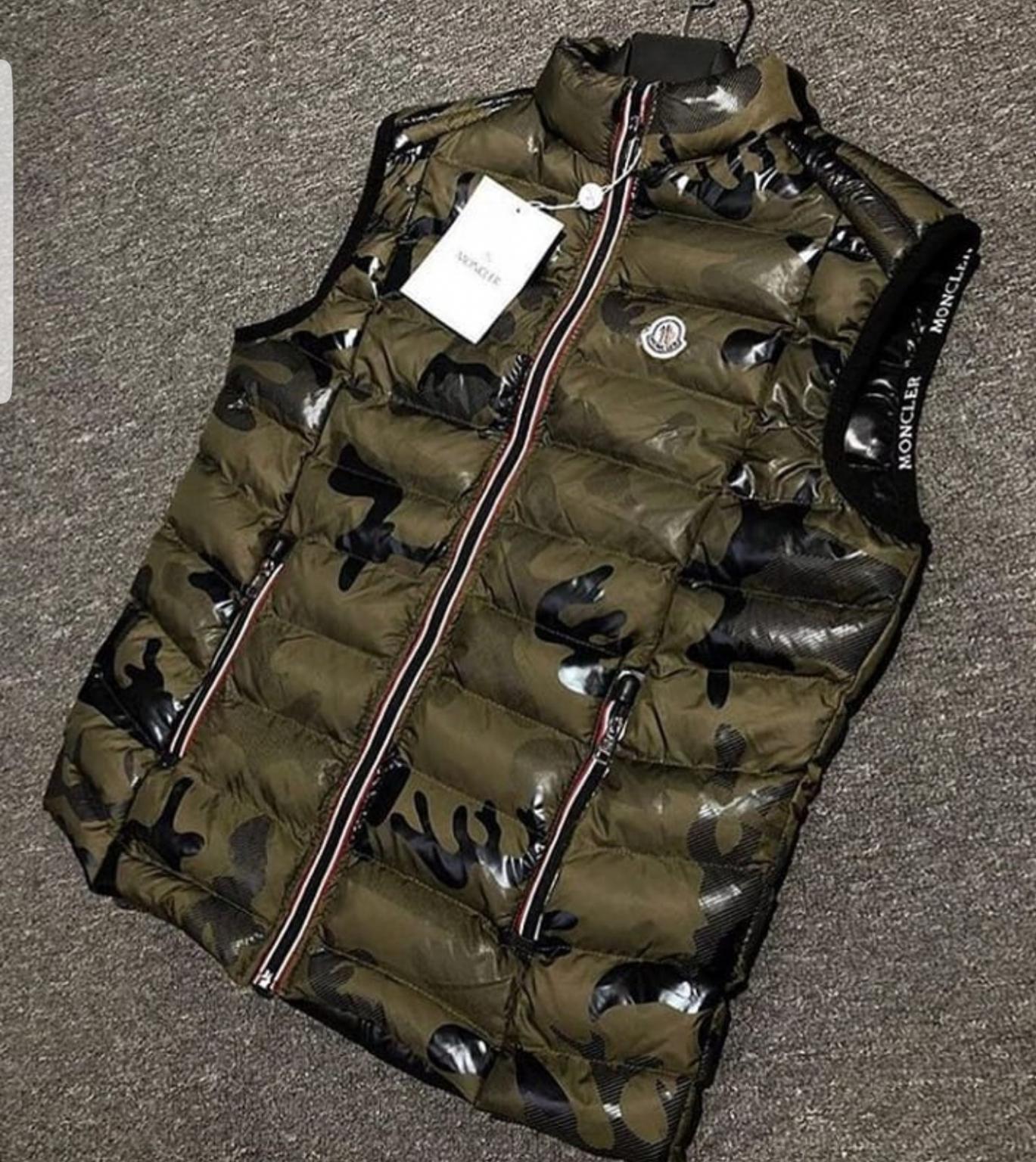 Moncler camouflage design gilet jacket 