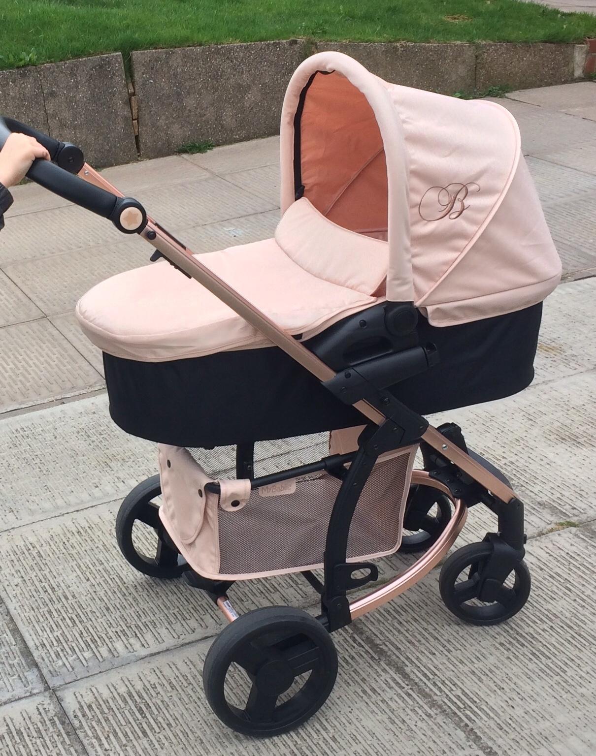 my babiie travel system rose gold