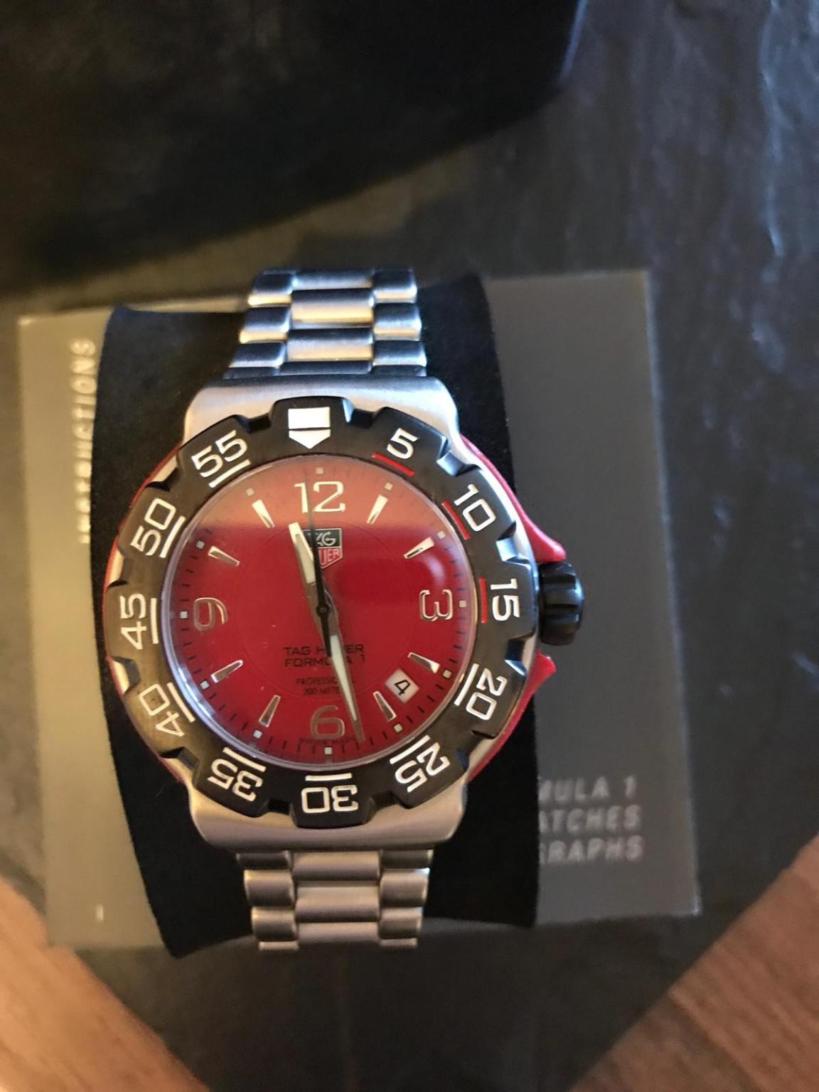Tag heuer formula 1 red face watch in BS48 Tickenham for £300.00 for