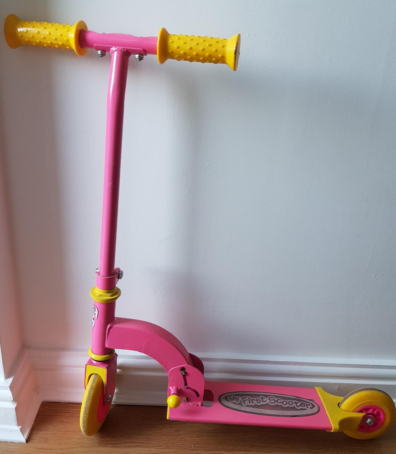 ozbozz scissor scooter pink