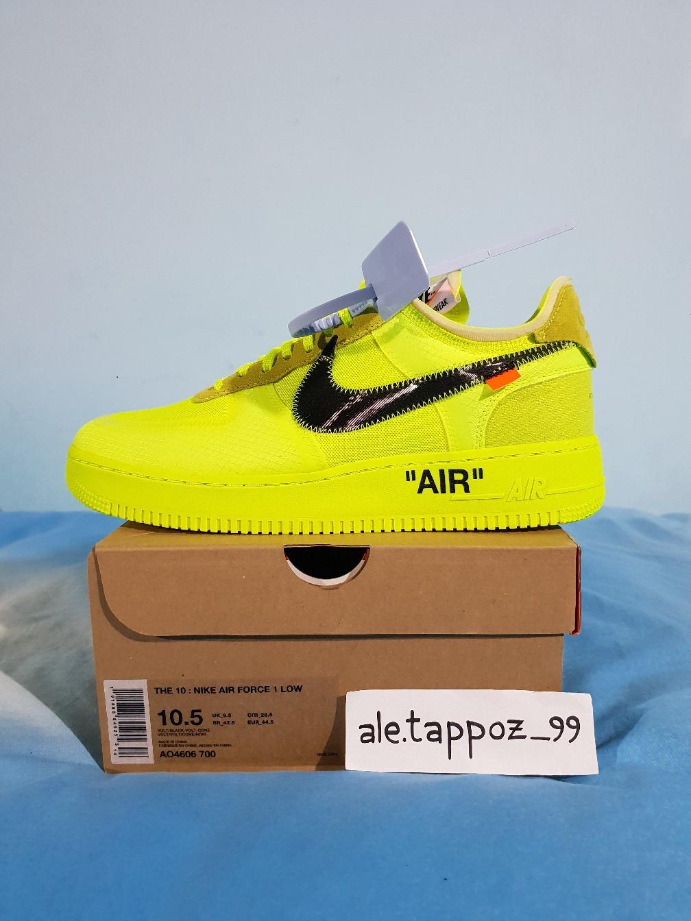 air force 1 per off white fluo