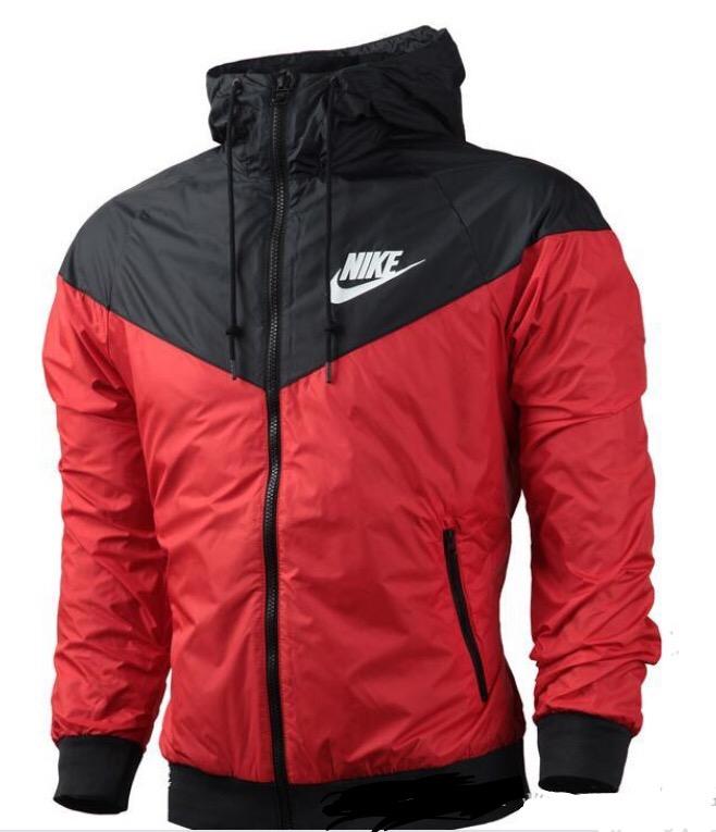 red nike windbreaker jacket
