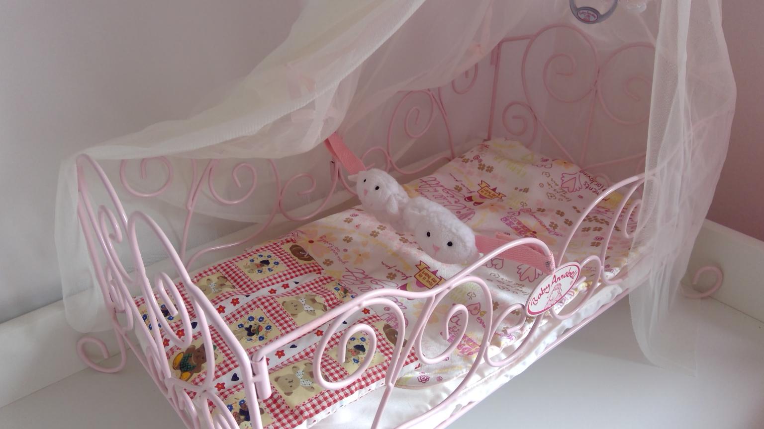 baby annabell metal cot