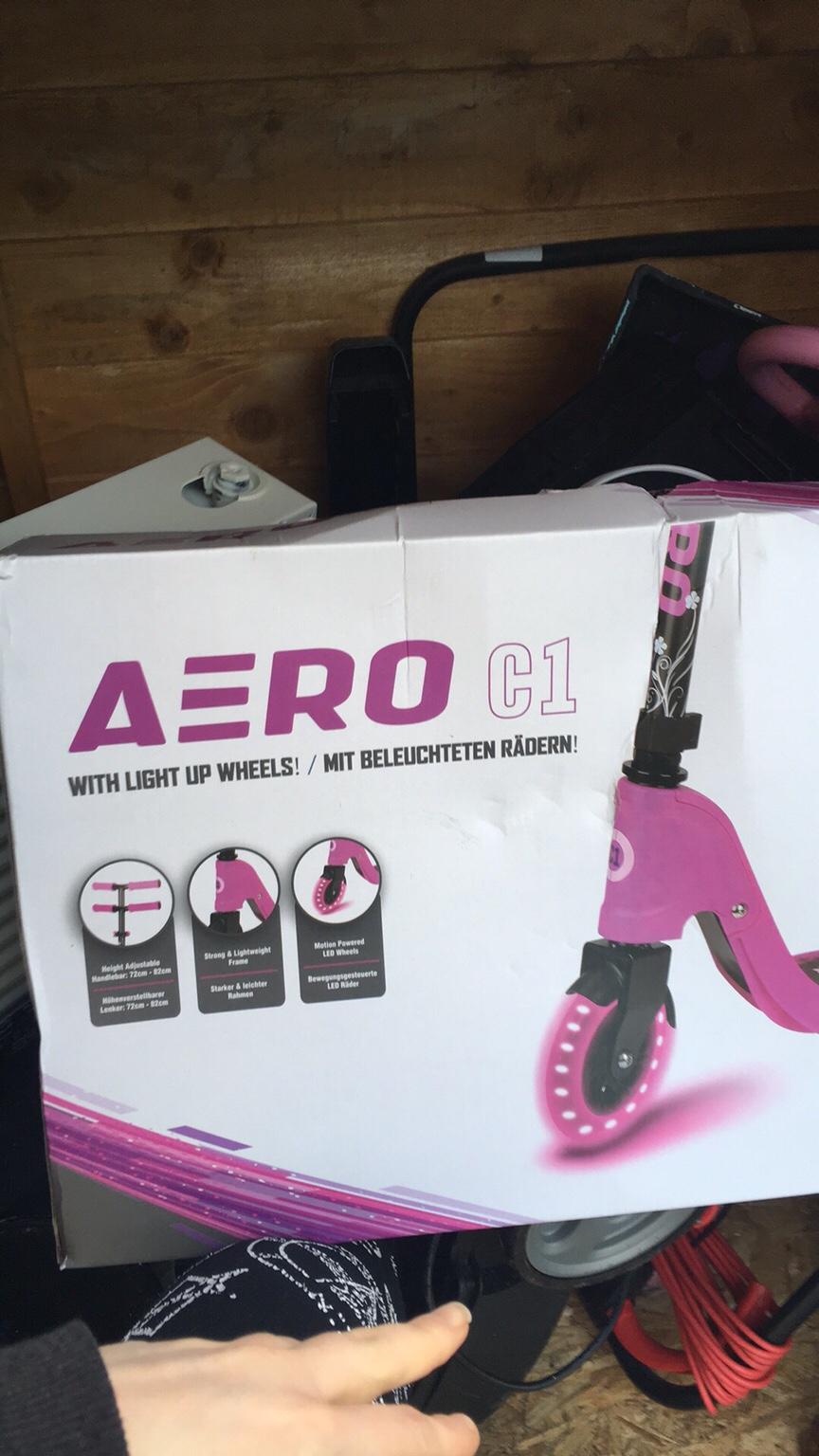 aero c1 scooter pink