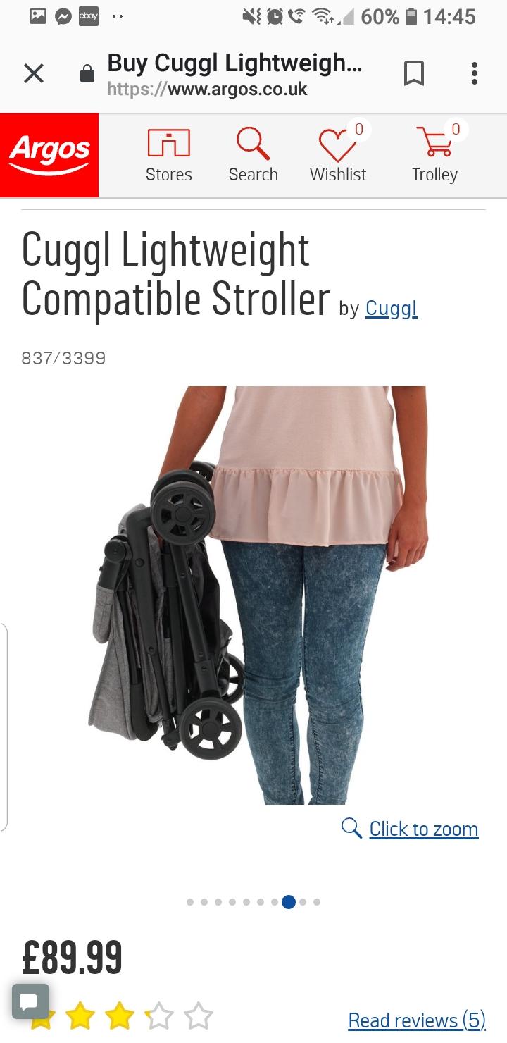 cuggl lightweight compatible stroller