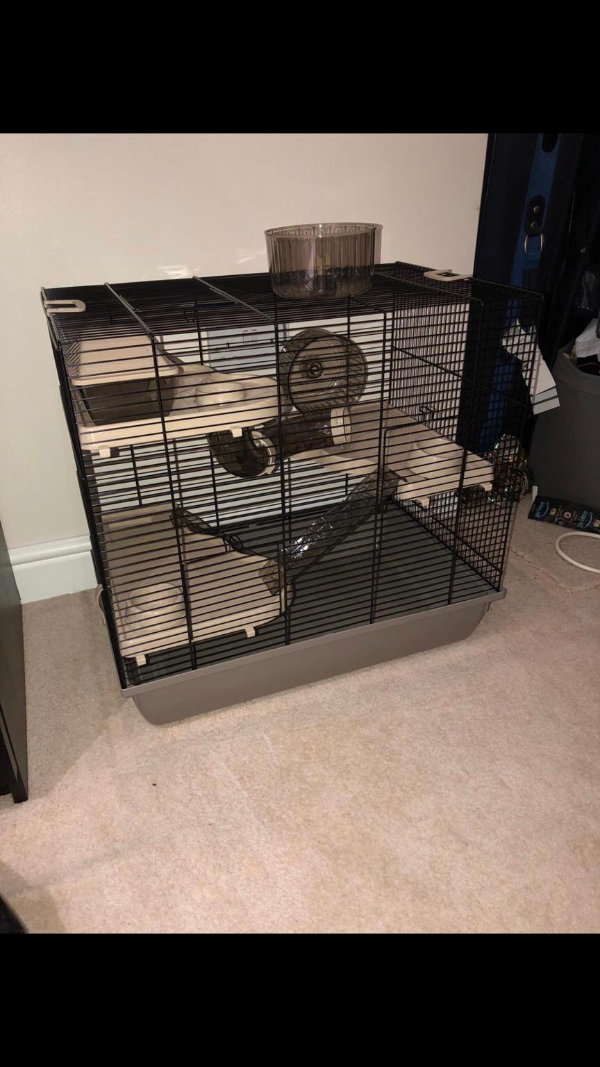 pet ting hamster cage