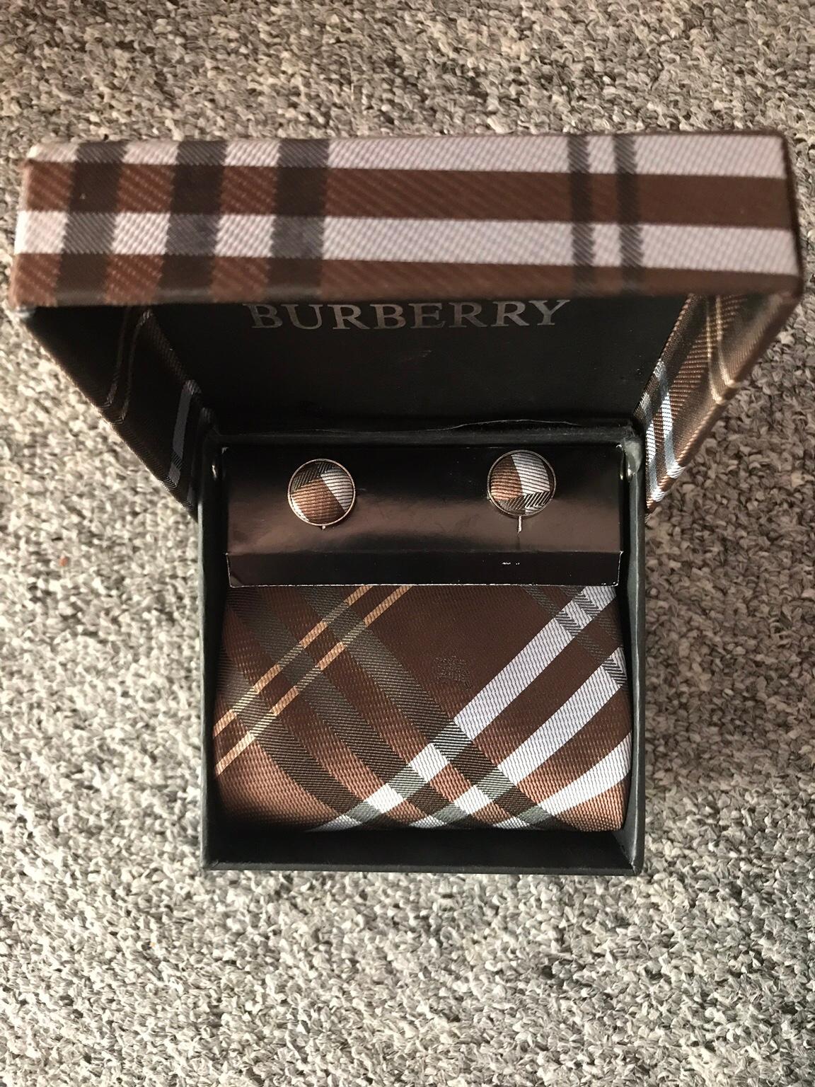 Burberry Tie, Pocket Square and 