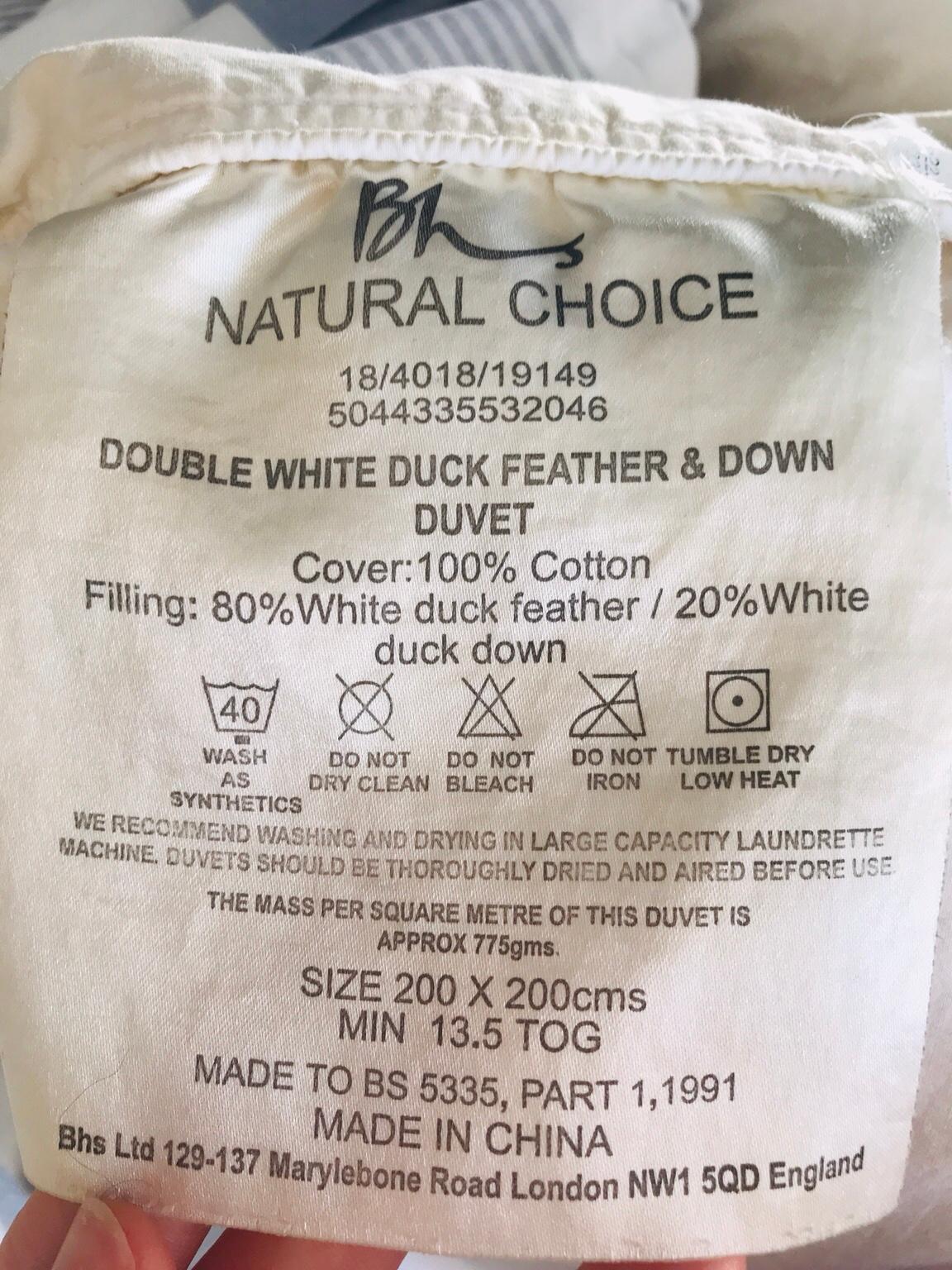 Duck Feather Down Duvet Cover Pillows In N1 London Borough