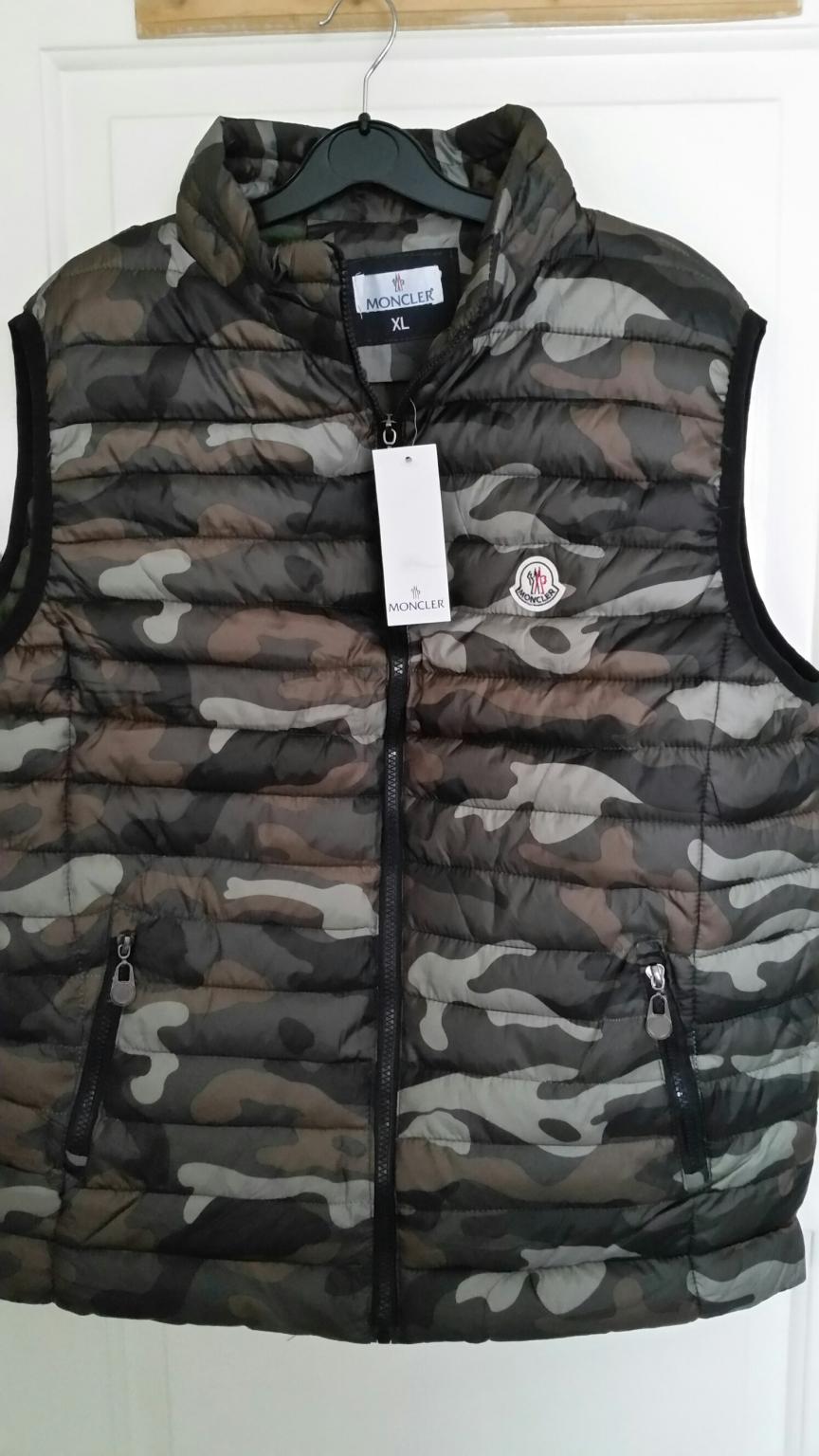 moncler camouflage vest