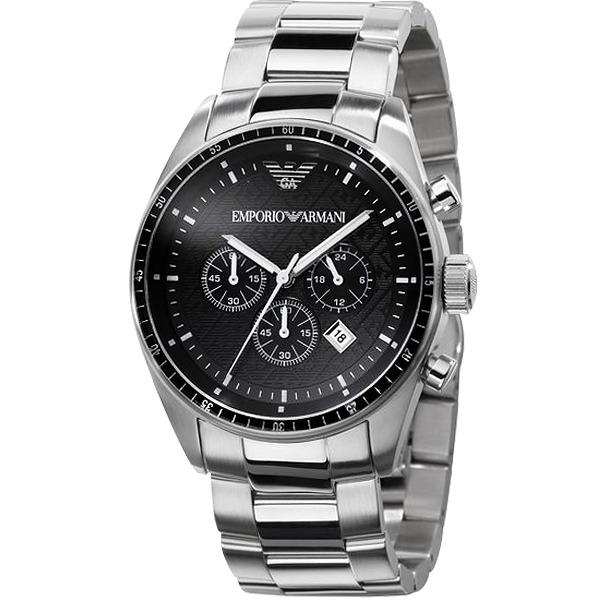 emporio armani steel back stainless