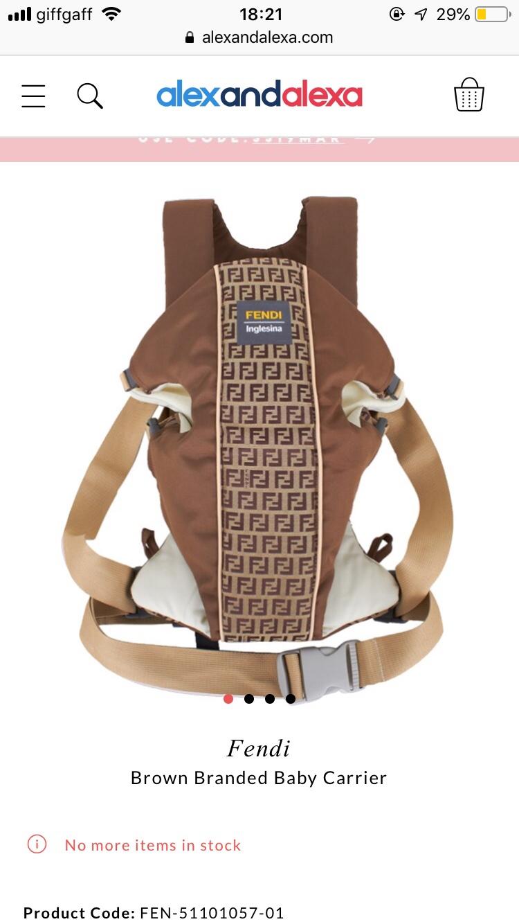 fendi baby backpack