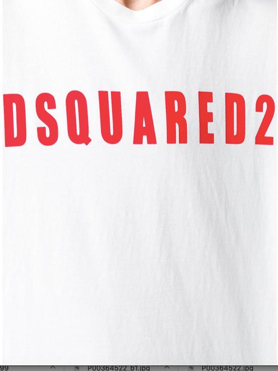 black dsquared t shirt red writing