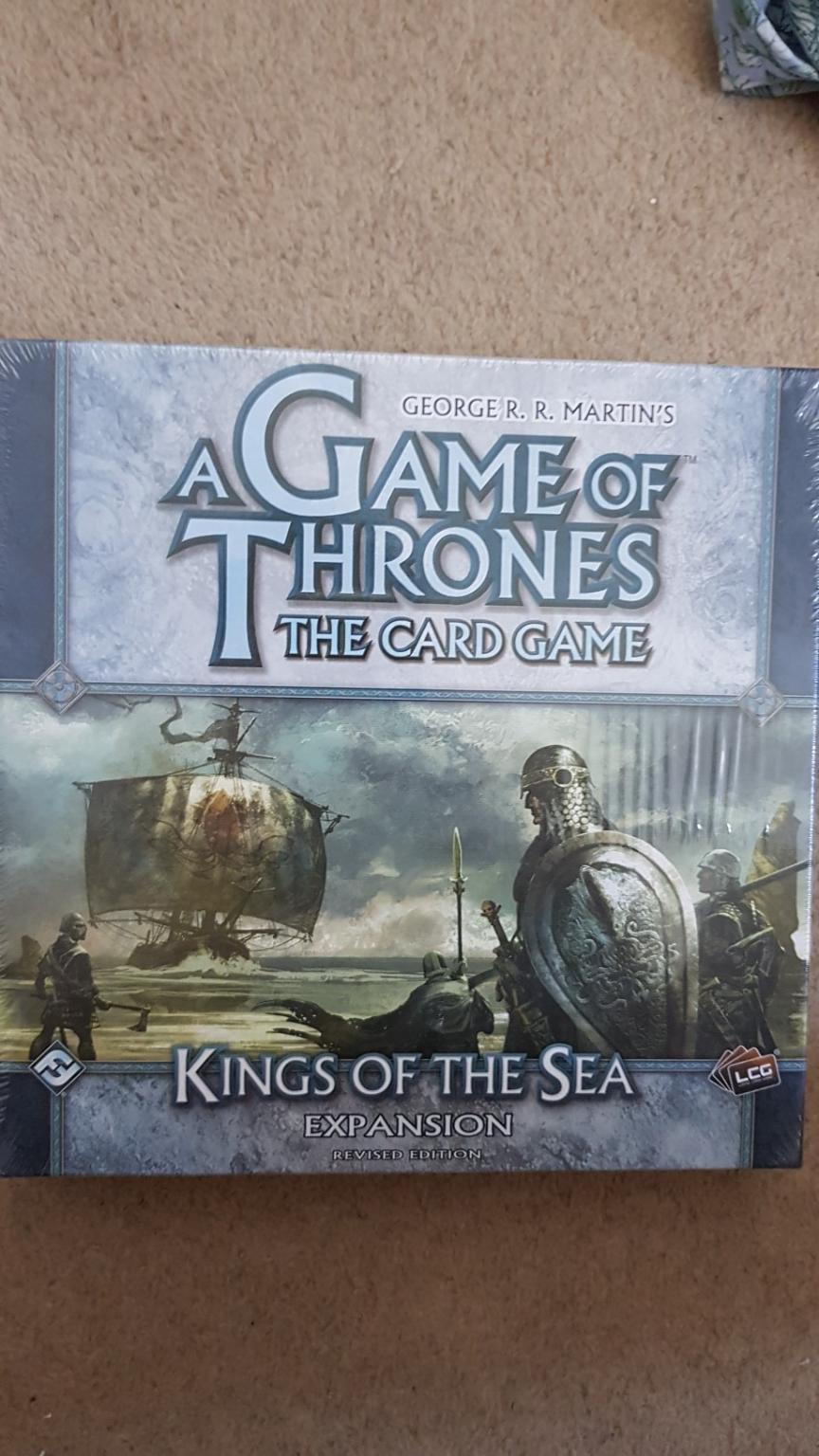 SEALED A GAME OF THRONES THE CARD GAME LCG KINGS OF THE SEA EXPANSION