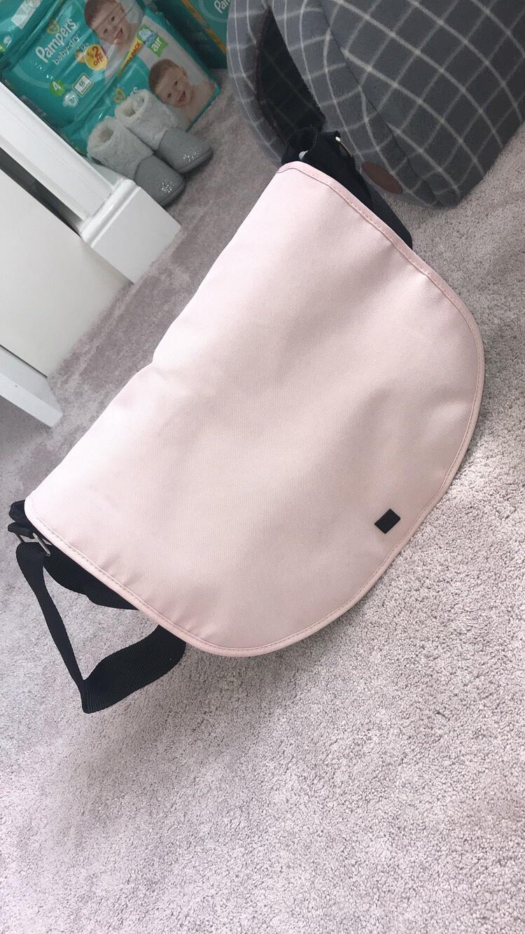 blush pink baby changing bag