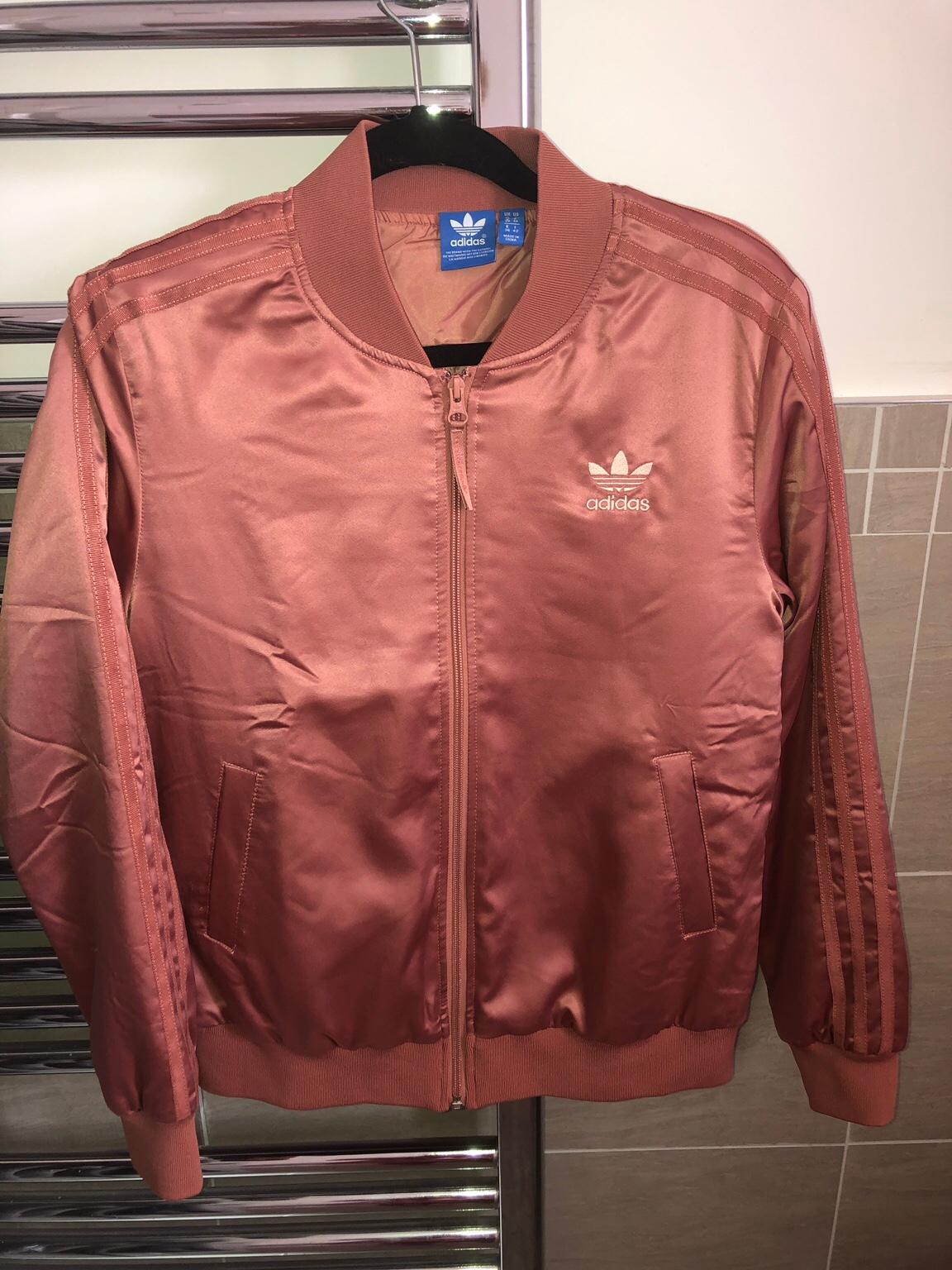 rose gold adidas bomber jacket