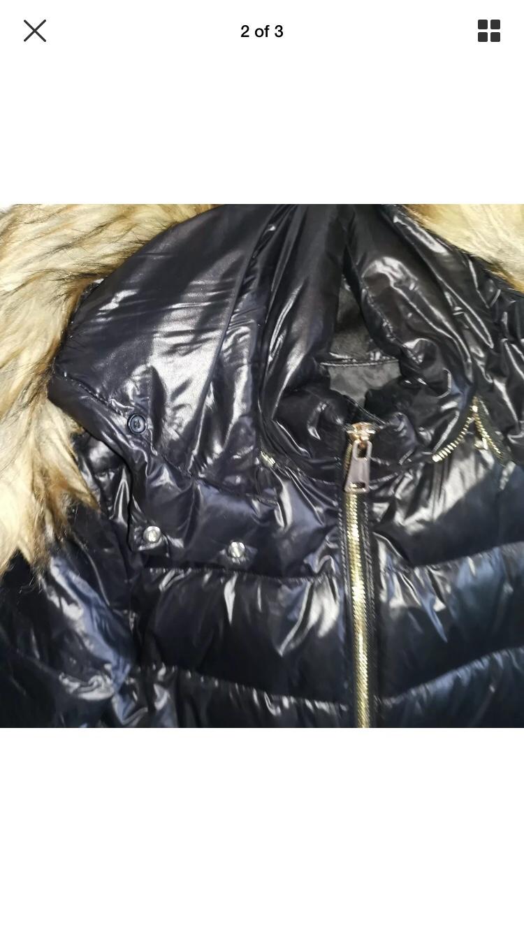 black shiny puffer jacket zara