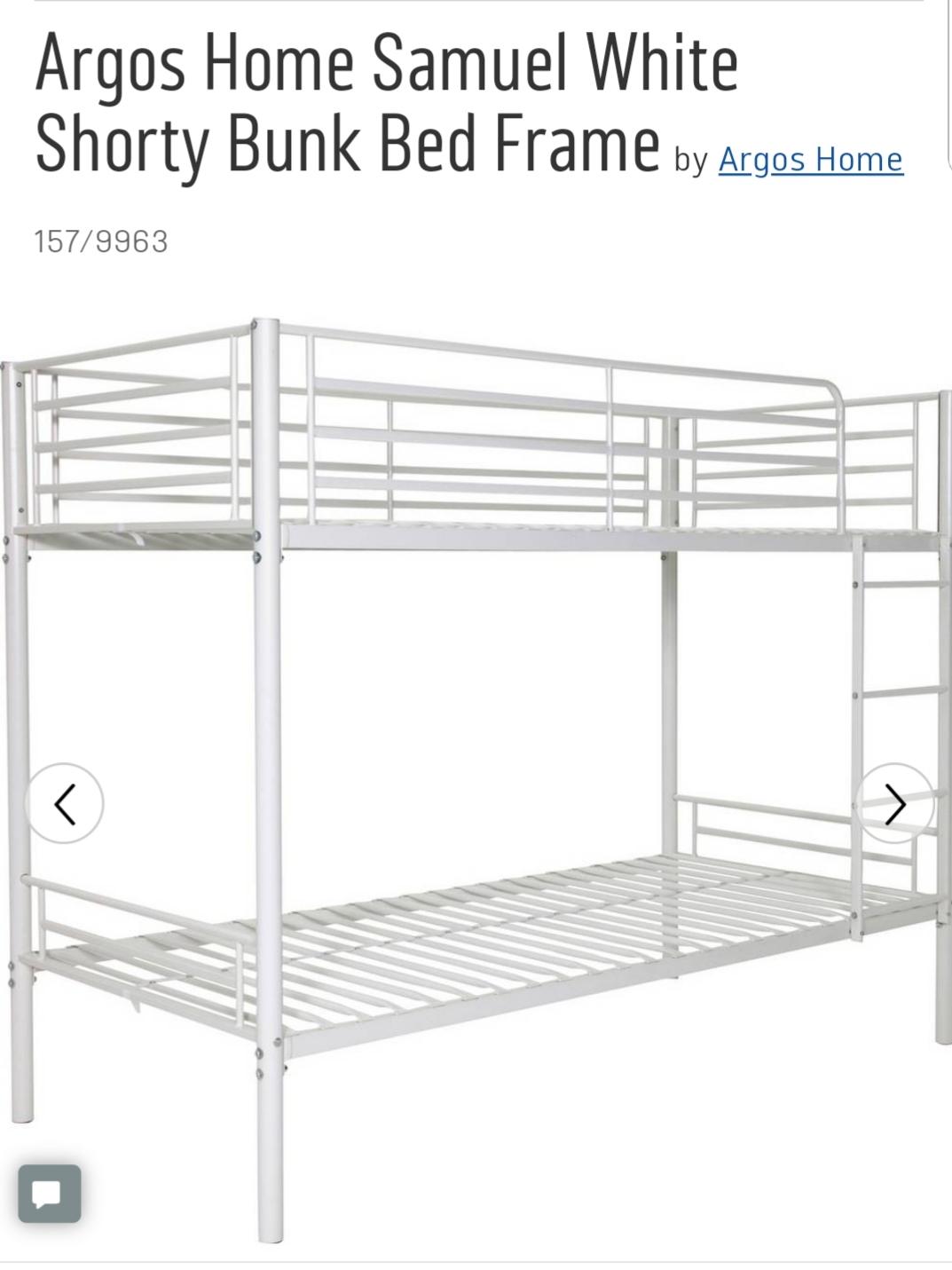 argos shorty bunk bed