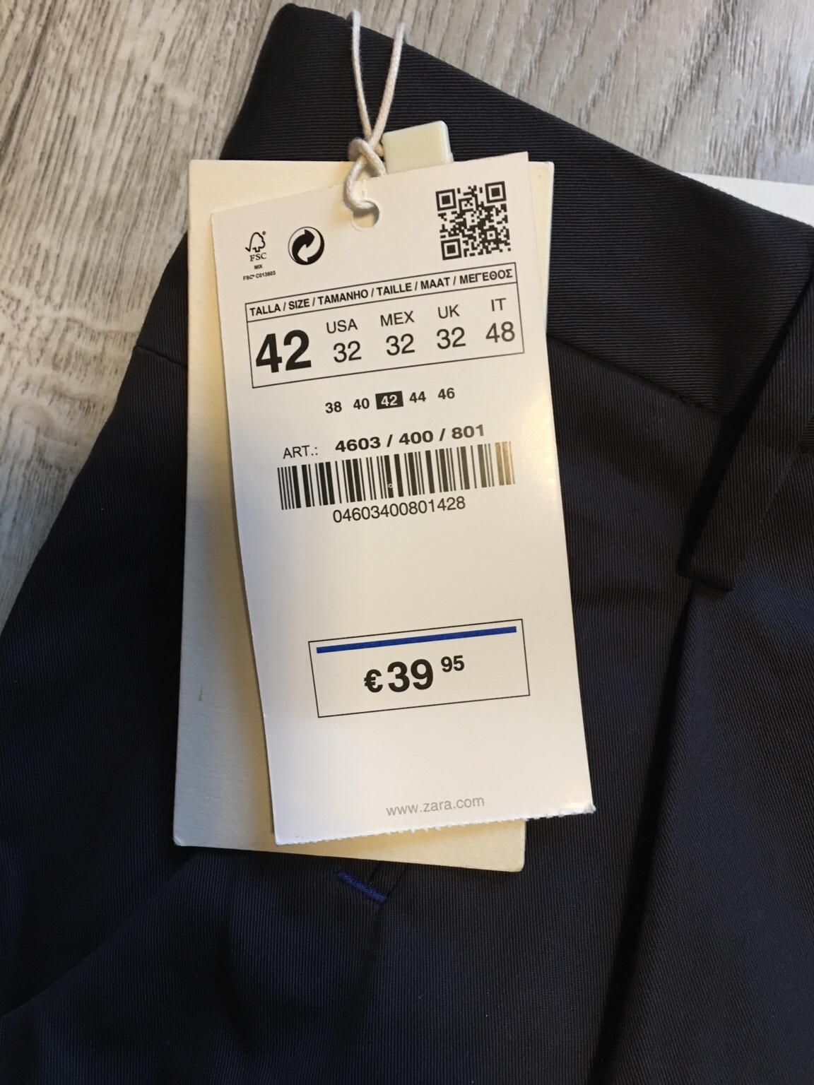 Zara man mex 32 in RM15 Ockendon for £7 