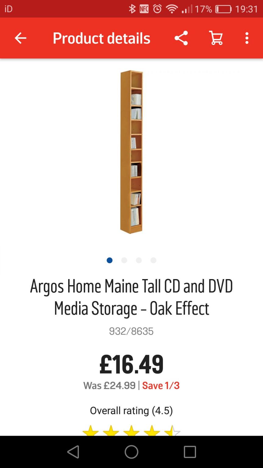 2 X Argos Maine Tall Dvd Tower In Coventry Fur 5 00 Zum Verkauf