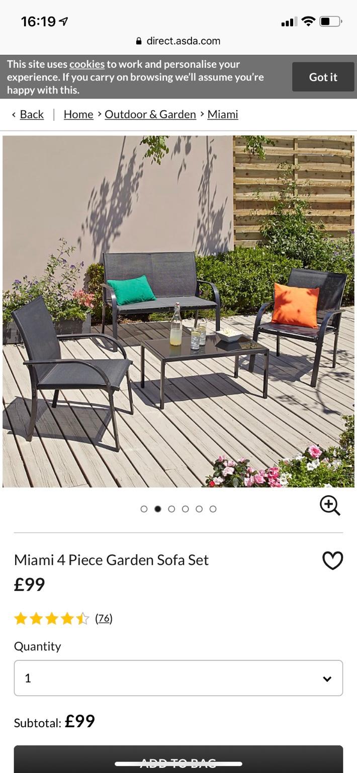 Garden Furniture Set In Cf Cardiff For 75 00 For Sale Shpock