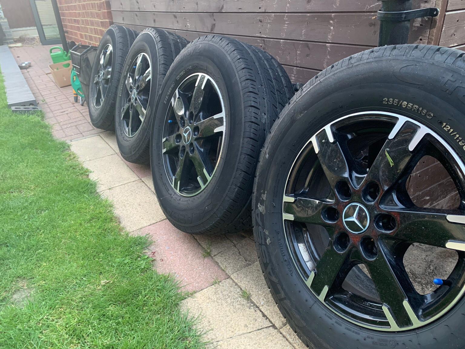 Set of 4 Mercedes sprinter alloy wheels 