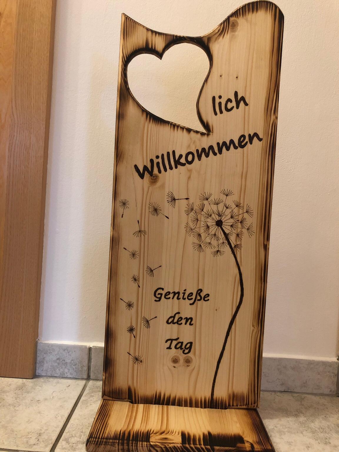 Willkommensschild Türschild Holz in 8952 Altirdning für € 43,00 zum