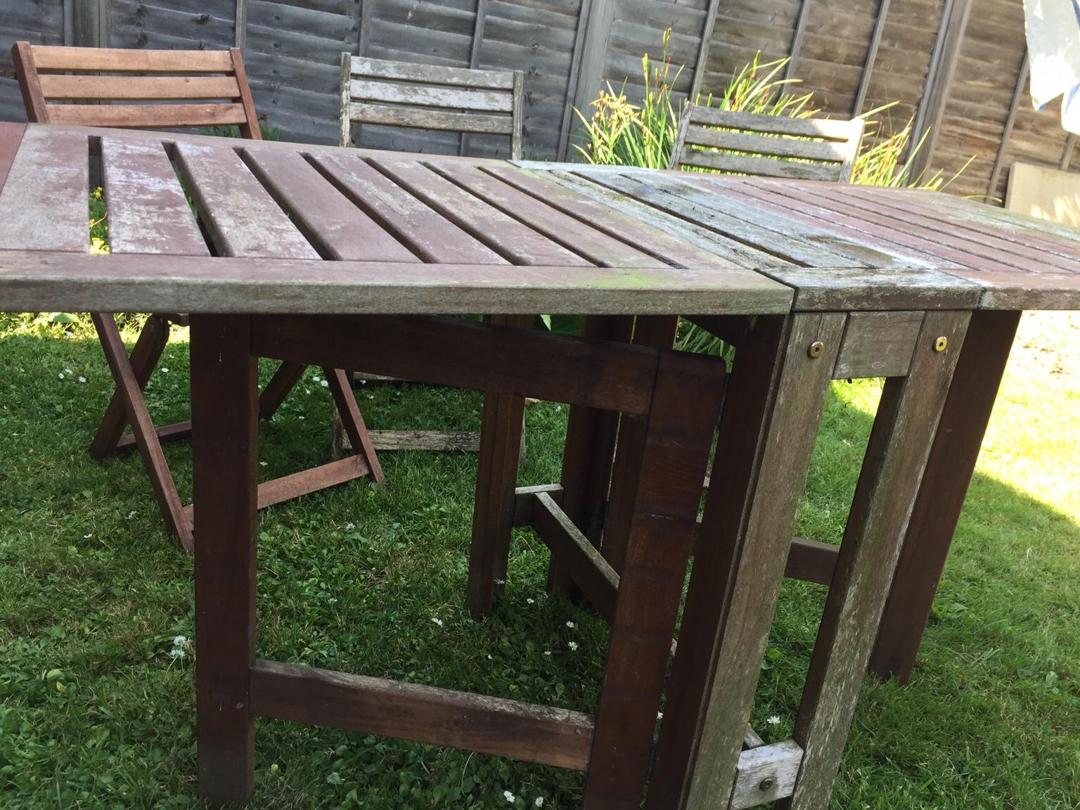 IKEA Gateleg Outdoor Table and Chairs in SG18 Biggleswade ...